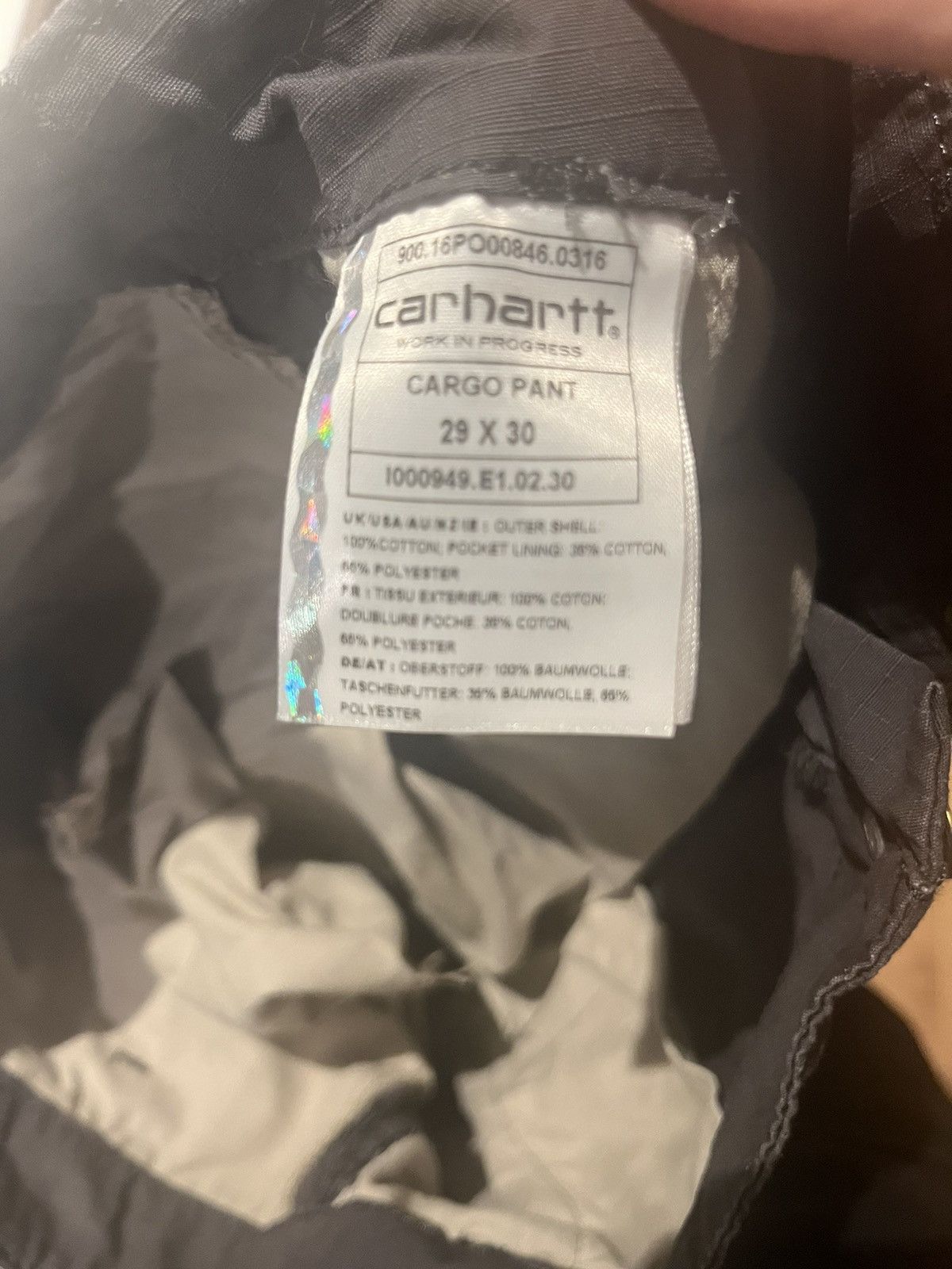 Carhartt Carhartt aviation pants black smith 29 waist x 30 inseam Size US 29 - 2 Thumbnail