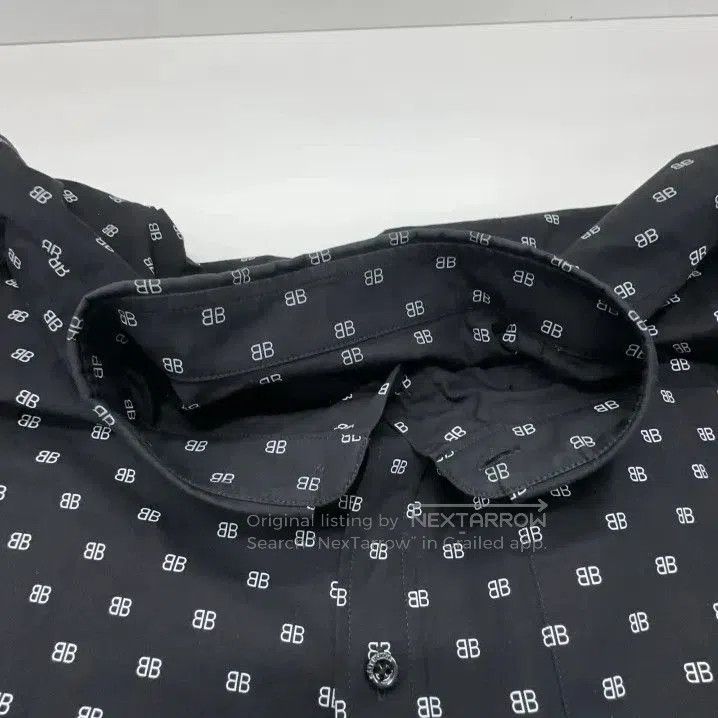 Balenciaga Balenciaga Black Letter Print Long Sleeve Shirt. Size US M / EU 48-50 / 2 - 7 Thumbnail
