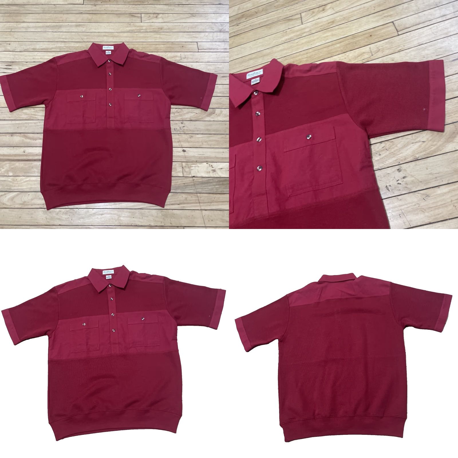 Jim Thompson VINTAGE Norm Thompson Polo Shirt Men M Sailor Knit Red 80s Polo Shirt Mens Vintage Warm L*/ Size US M / EU 48-50 / 2 - 10 Thumbnail