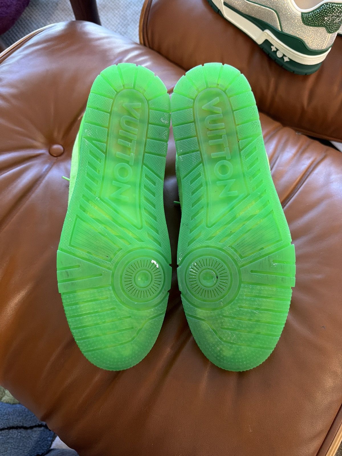 Louis Vuitton Louis Vuitton X Virgil Abloh - LV Trainer - Green Size US 10 / EU 43 - 8 Thumbnail