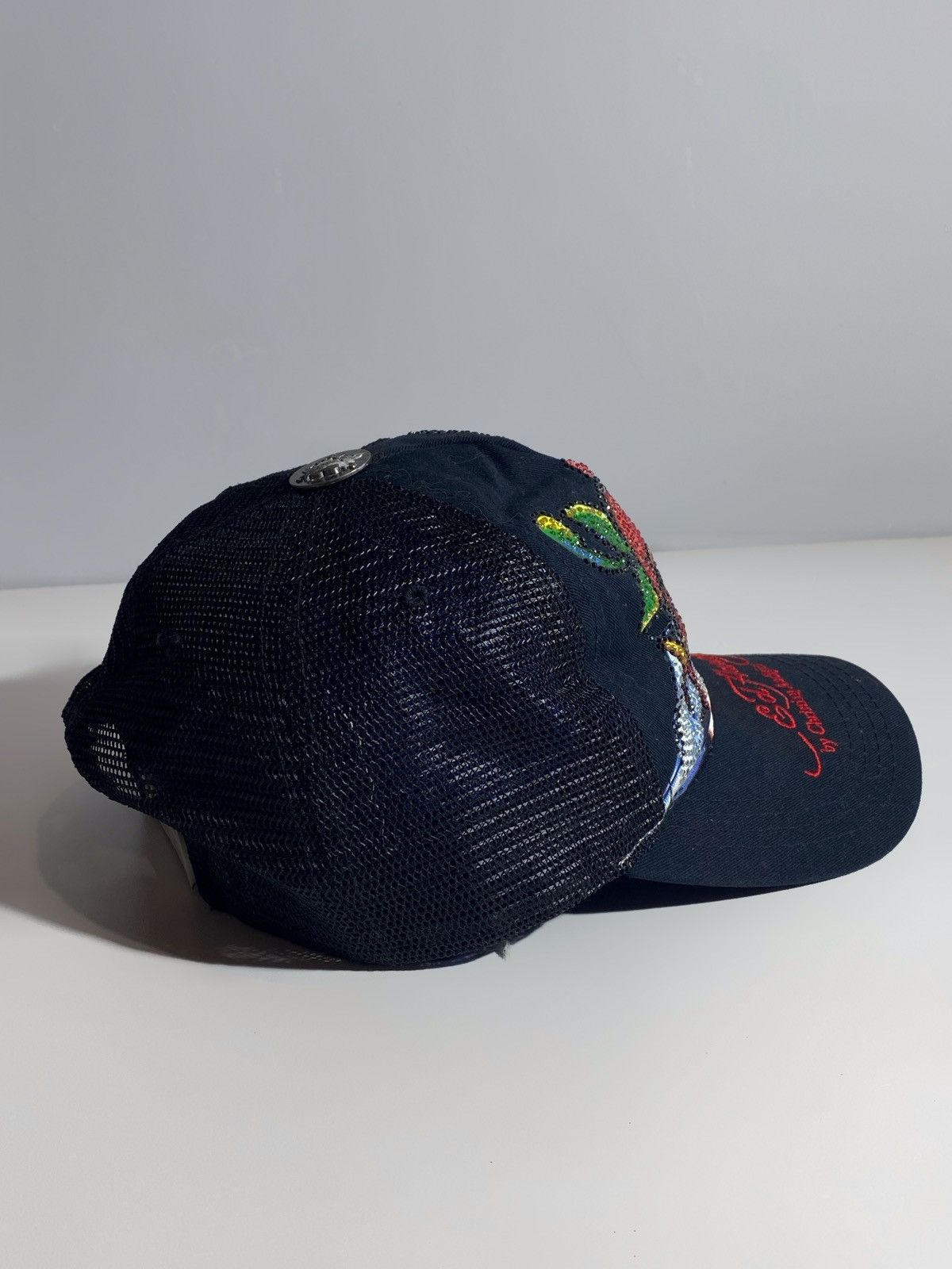 Ed Hardy Ed Hardy by Christian Audigier y2k hype cap rhinestones Size ONE SIZE - 3 Thumbnail