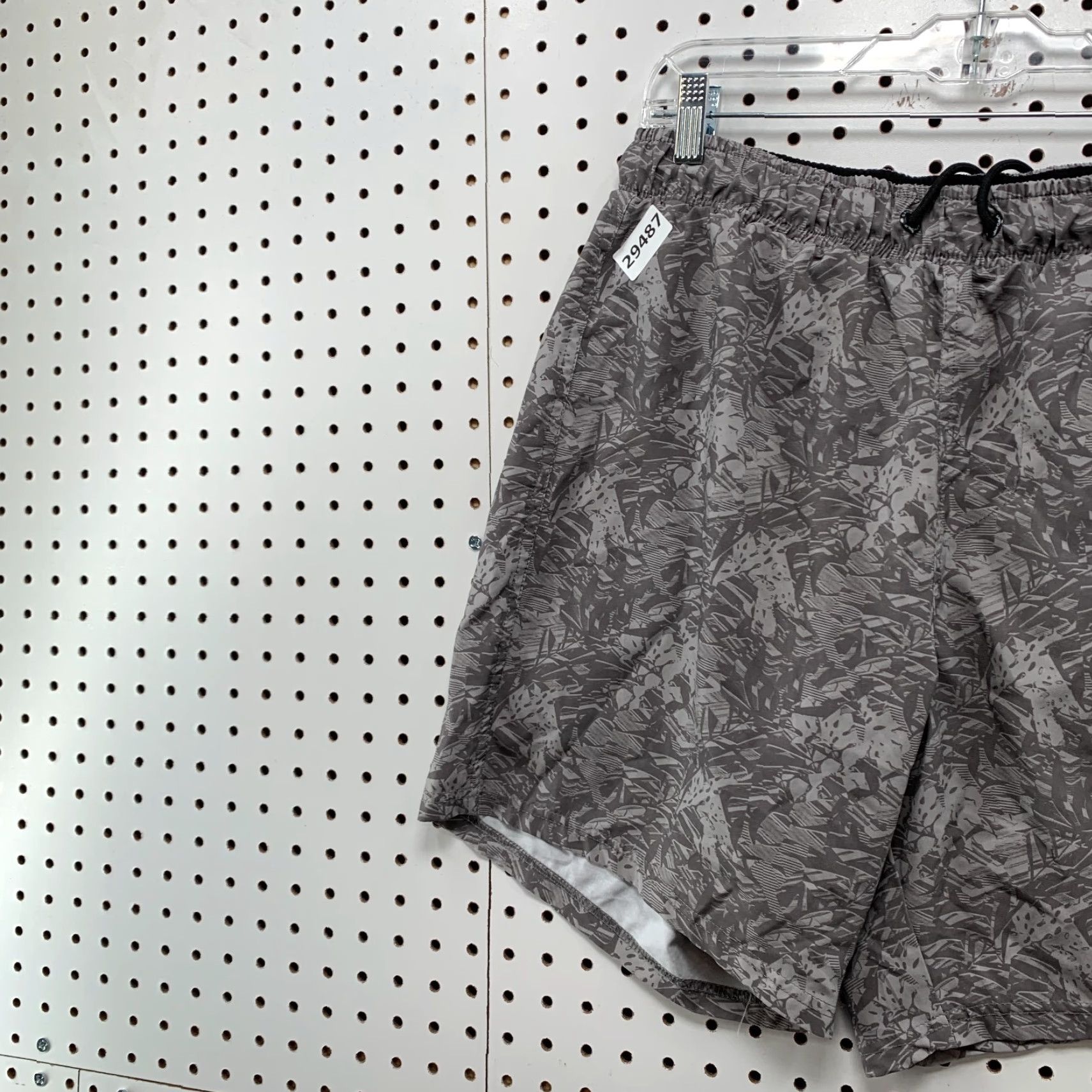 Spyder Spyder Swim Trunks Mens Large Fray Floral AOP Print ZIp Pocket Gray L Size US 33 - 2 Thumbnail