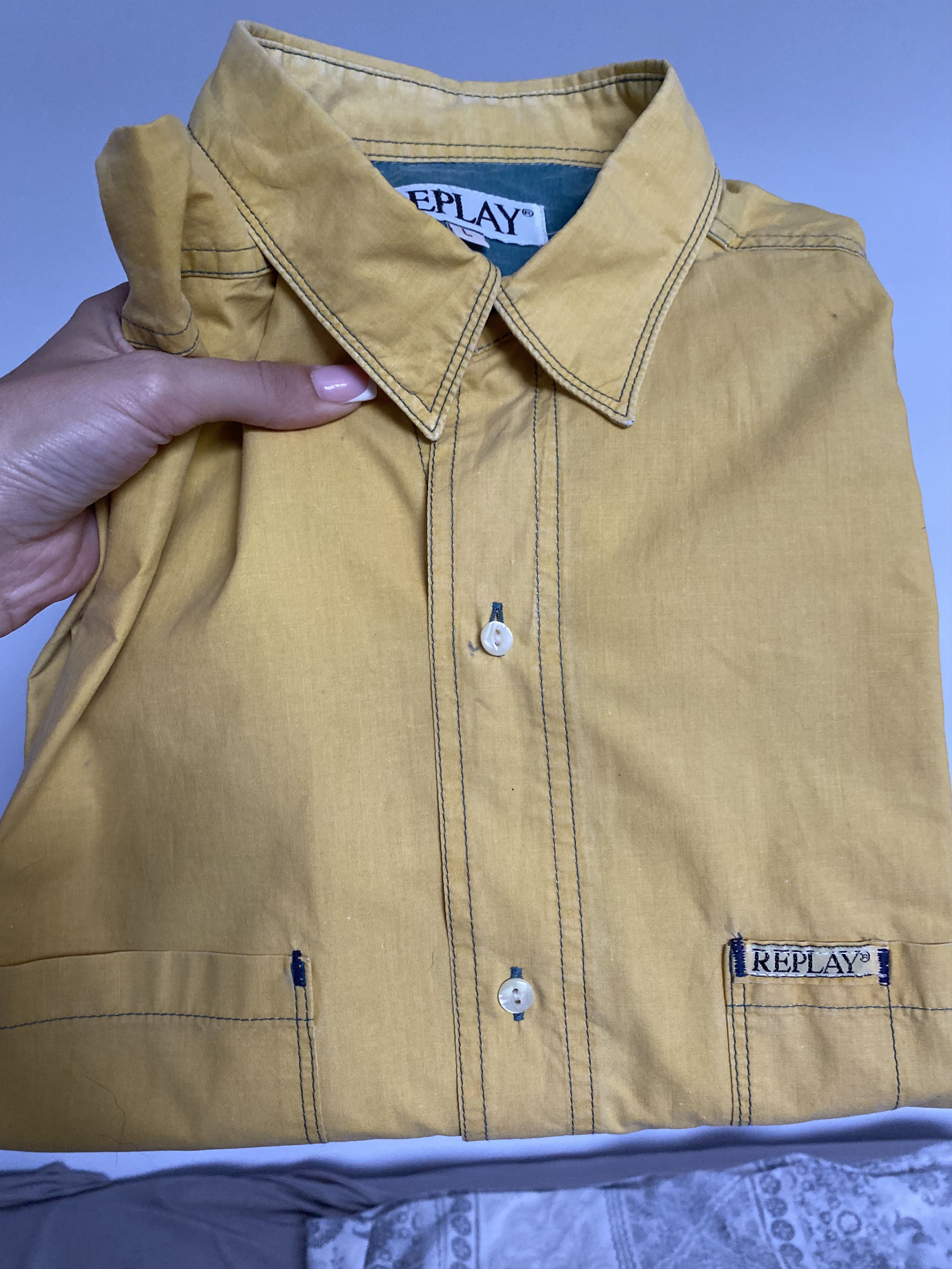 Replay Replay vintage shirt Size 42L - 2 Thumbnail