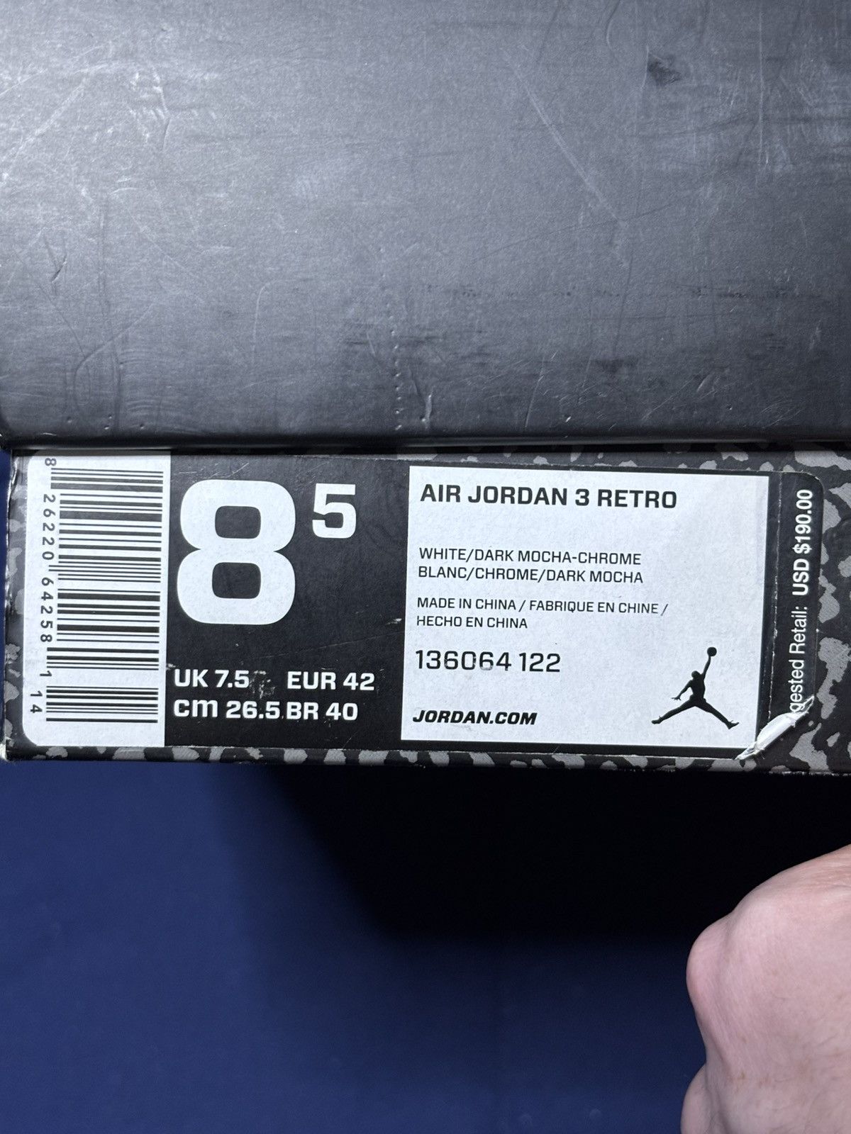 Jordan Brand Jordan 3 Retro Mocha 2018 Size 8.5 Size US 8.5 / EU 41-42 - 8 Thumbnail