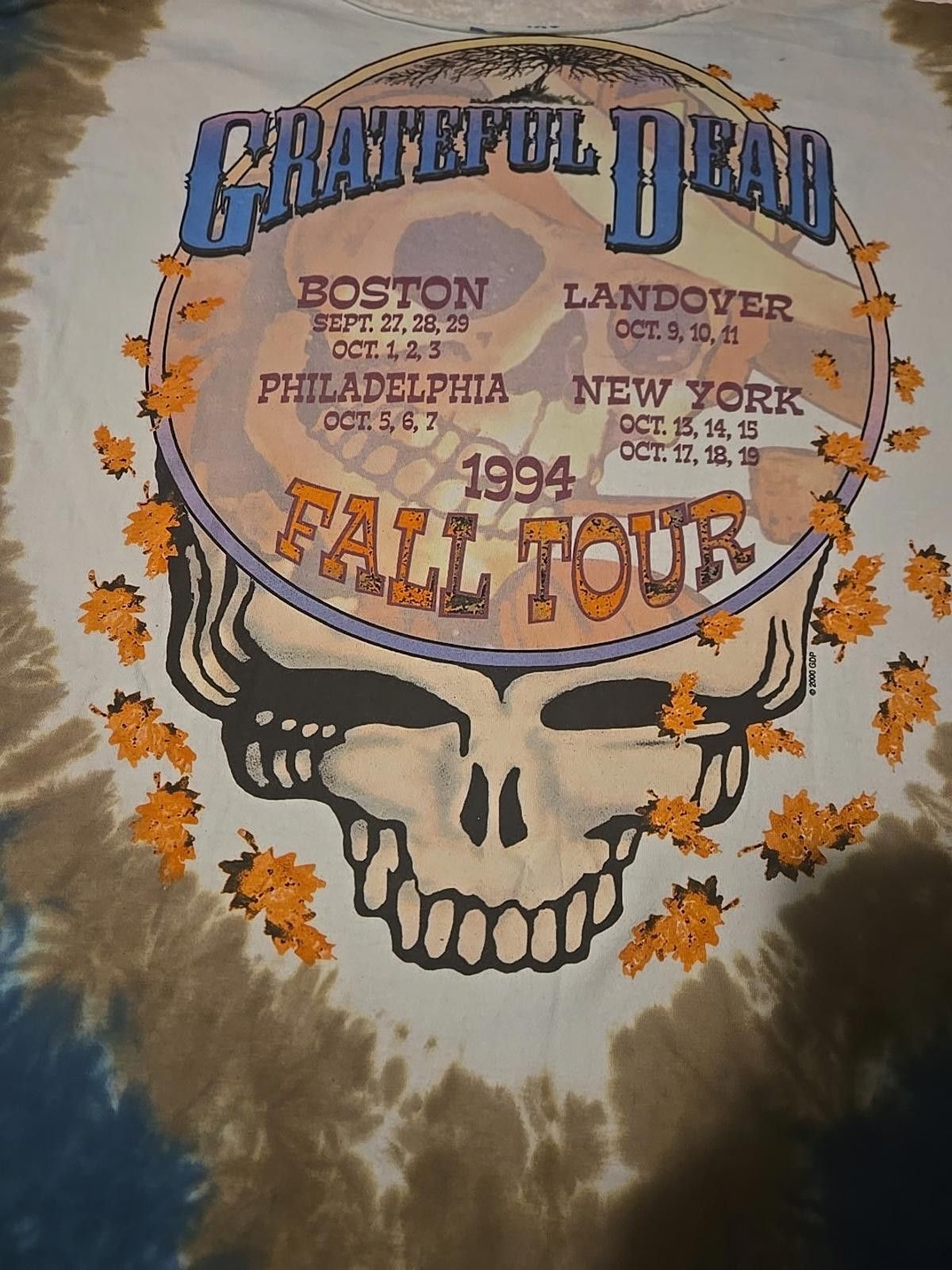 Liquid Blue 2000 Grateful Dead T-Shirt Tie Dye ‘94 Tour sz 2XL Skeleton Size US XXL / EU 58 / 5 - 4 Thumbnail