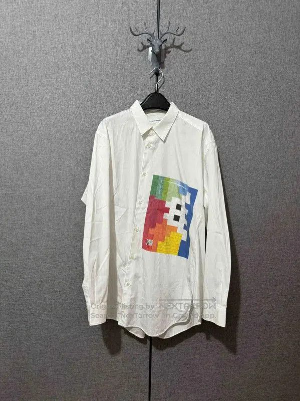 Comme des Garcons Comme des Garçons White Cotton Graphic Shirt . Size US XL / EU 56 / 4 - 1 Thumbnail