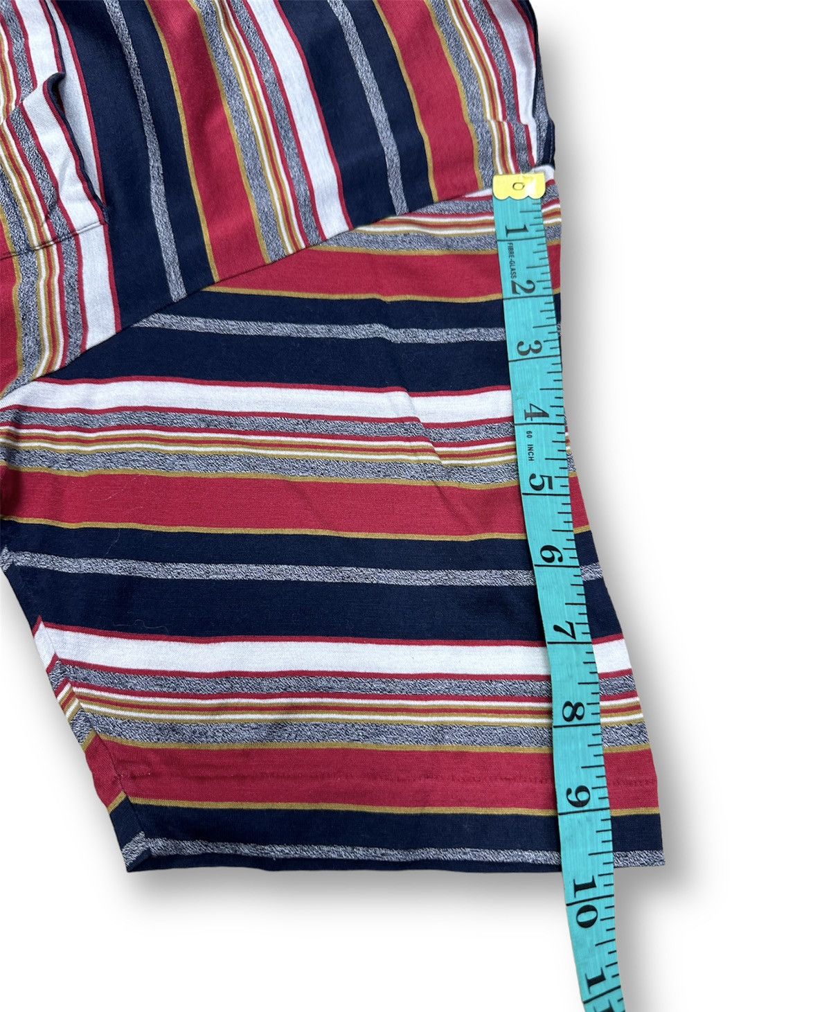 Lanvin × Vintage Vintage Lanvin Paris Single Stitch Stripe Polo Tee A229 Size US M / EU 48-50 / 2 - 5 Thumbnail