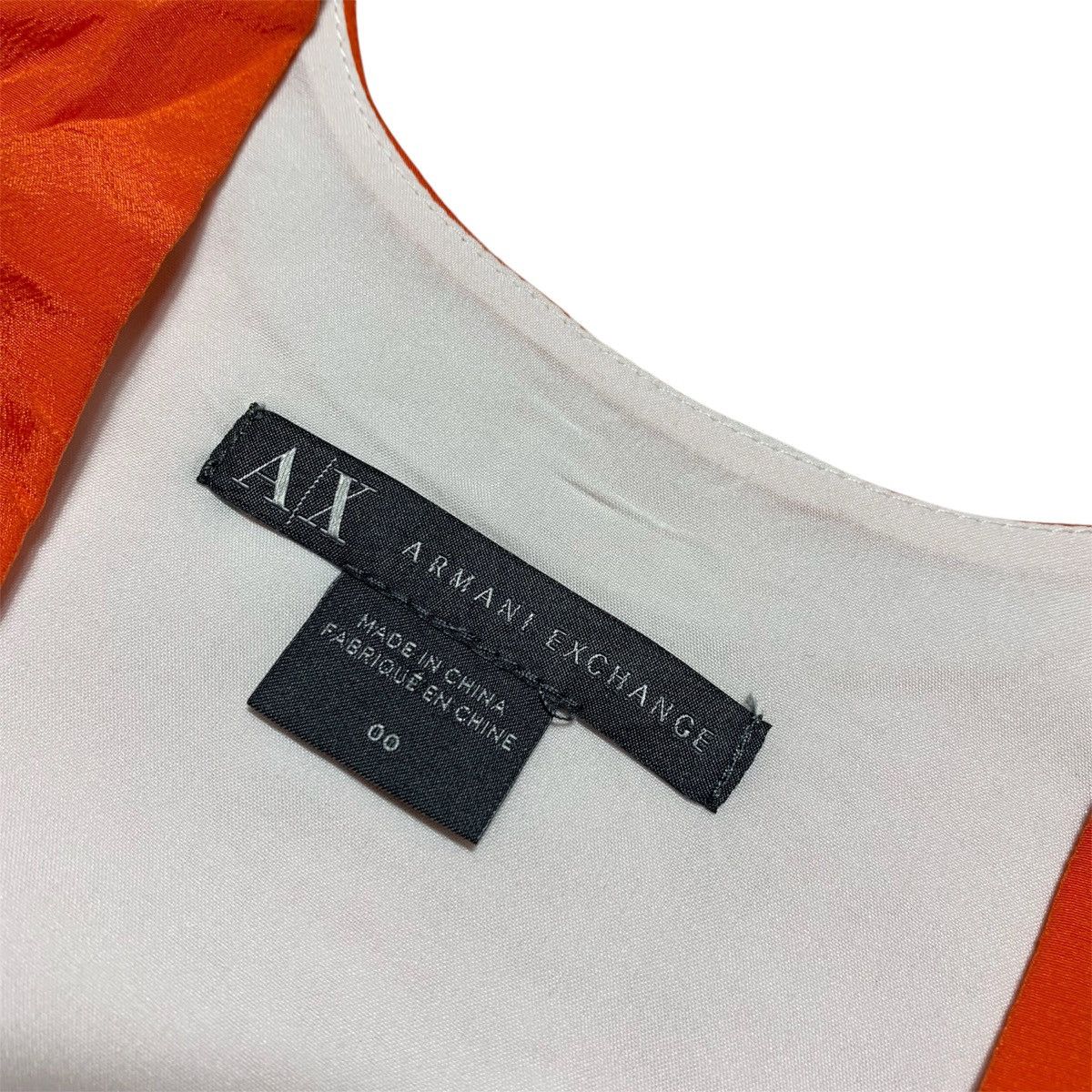 JS 2015 Armani Exchange Silk Collorblock Sleveless Dress