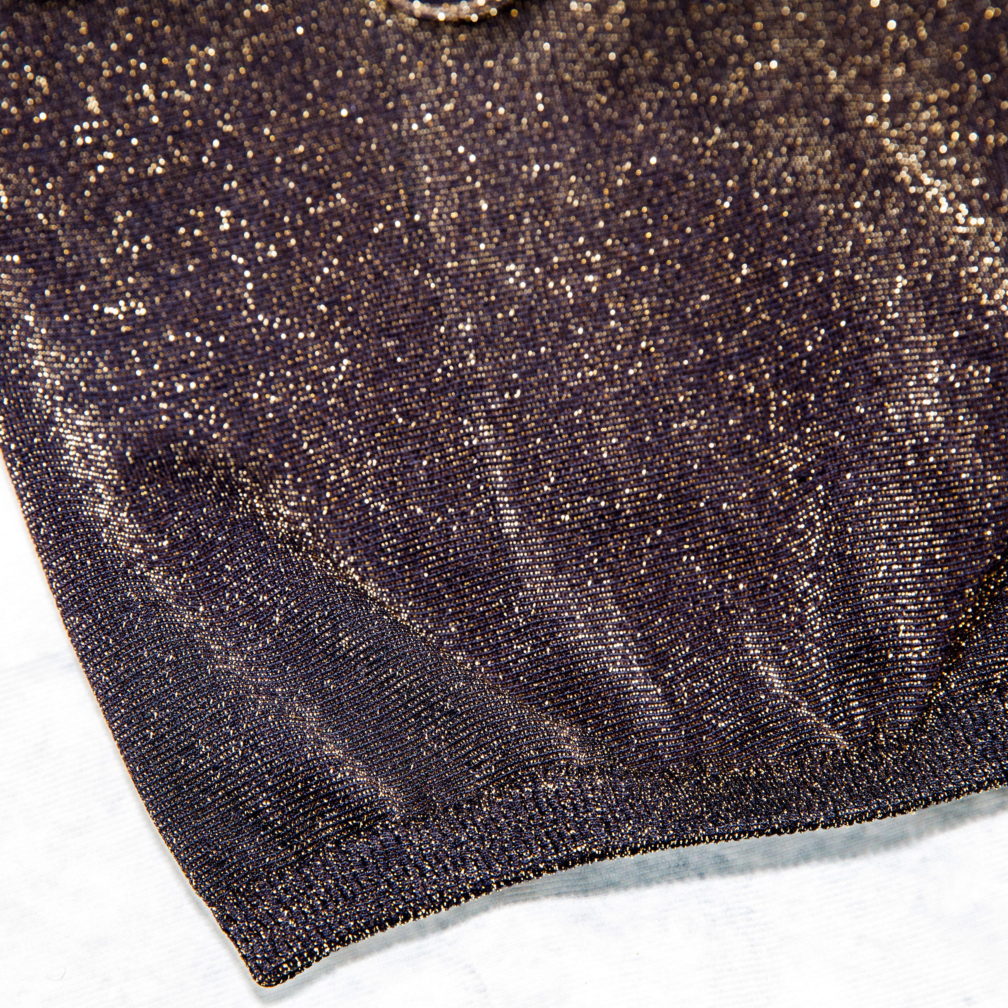 Free People Intimately Free People Tank Top XS/S Black Gold Sparkle Size XS / US 0-2 / IT 36-38 - 3 Thumbnail