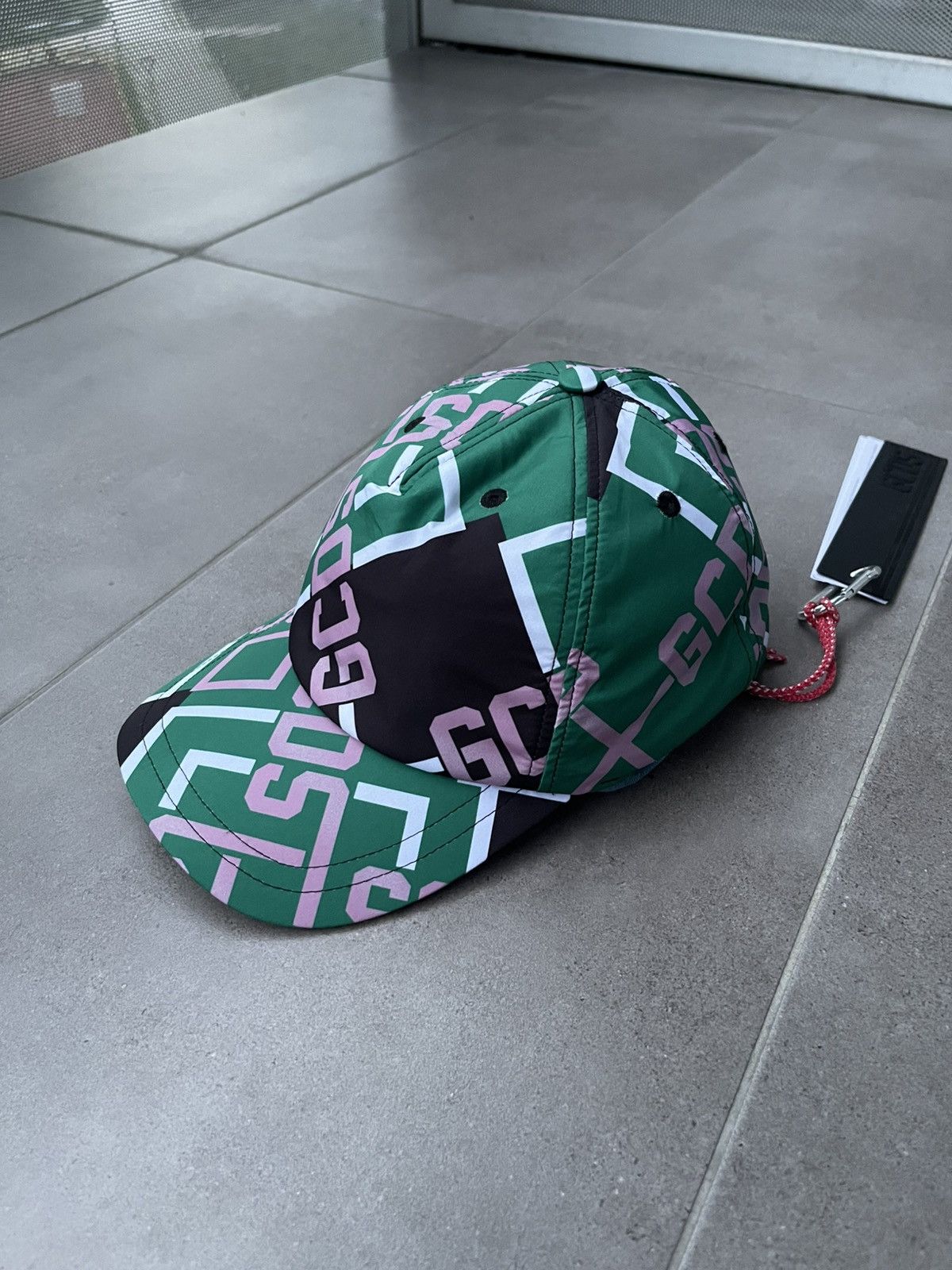GCDS !DS! SS22 GCDS Monogram Green Black Cap Size ONE SIZE - 3 Thumbnail