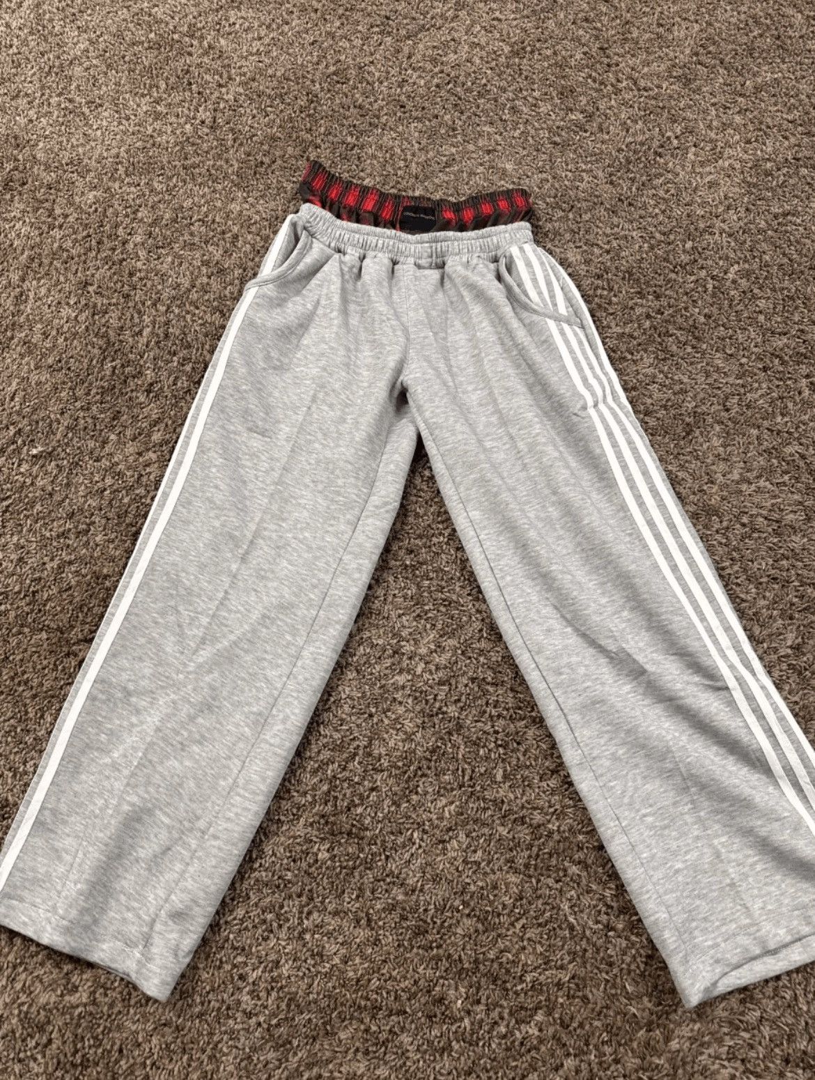 Japanese Brand Grey Double Waist Boxer Baggy Sweatpants Size US 34 / EU 50 - 2 Thumbnail