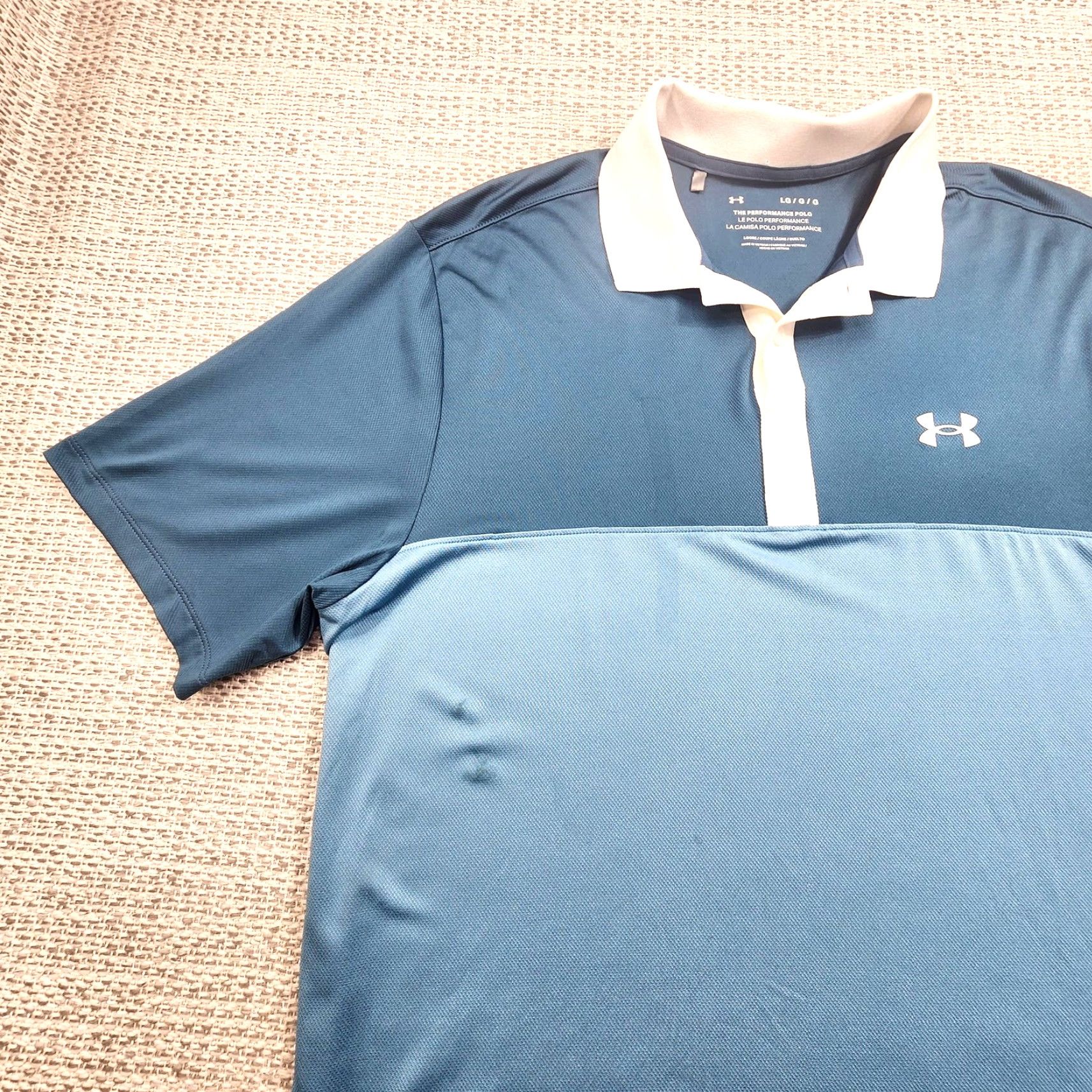 Under Armour Under Armour Polo Shirt Mens L Blue Performance Polo Golf Athletic Lightweight Size US L / EU 52-54 / 3 - 3 Thumbnail