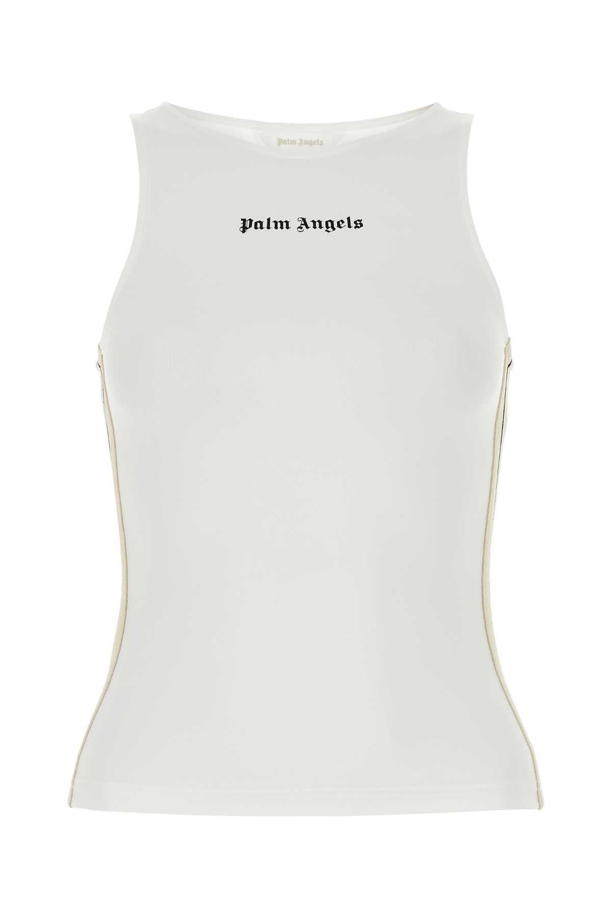 image of Palm Angels White Stretch Nylon Top, Women's (Size XS)