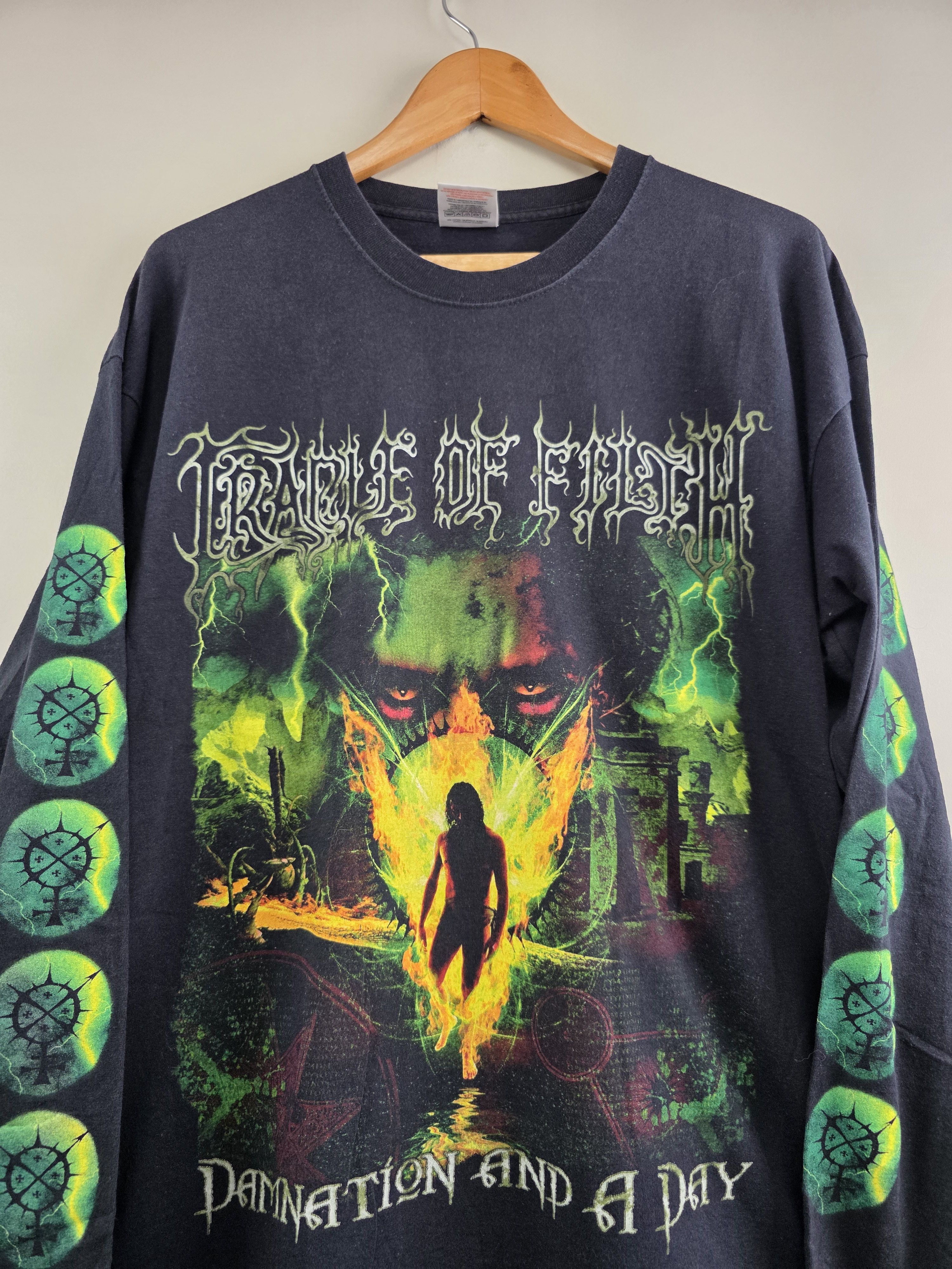 Band Tees × Vintage 2003 Cradle of Filth Damnation and a day Long-sleeve XL Size US XL / EU 56 / 4 - 3 Thumbnail