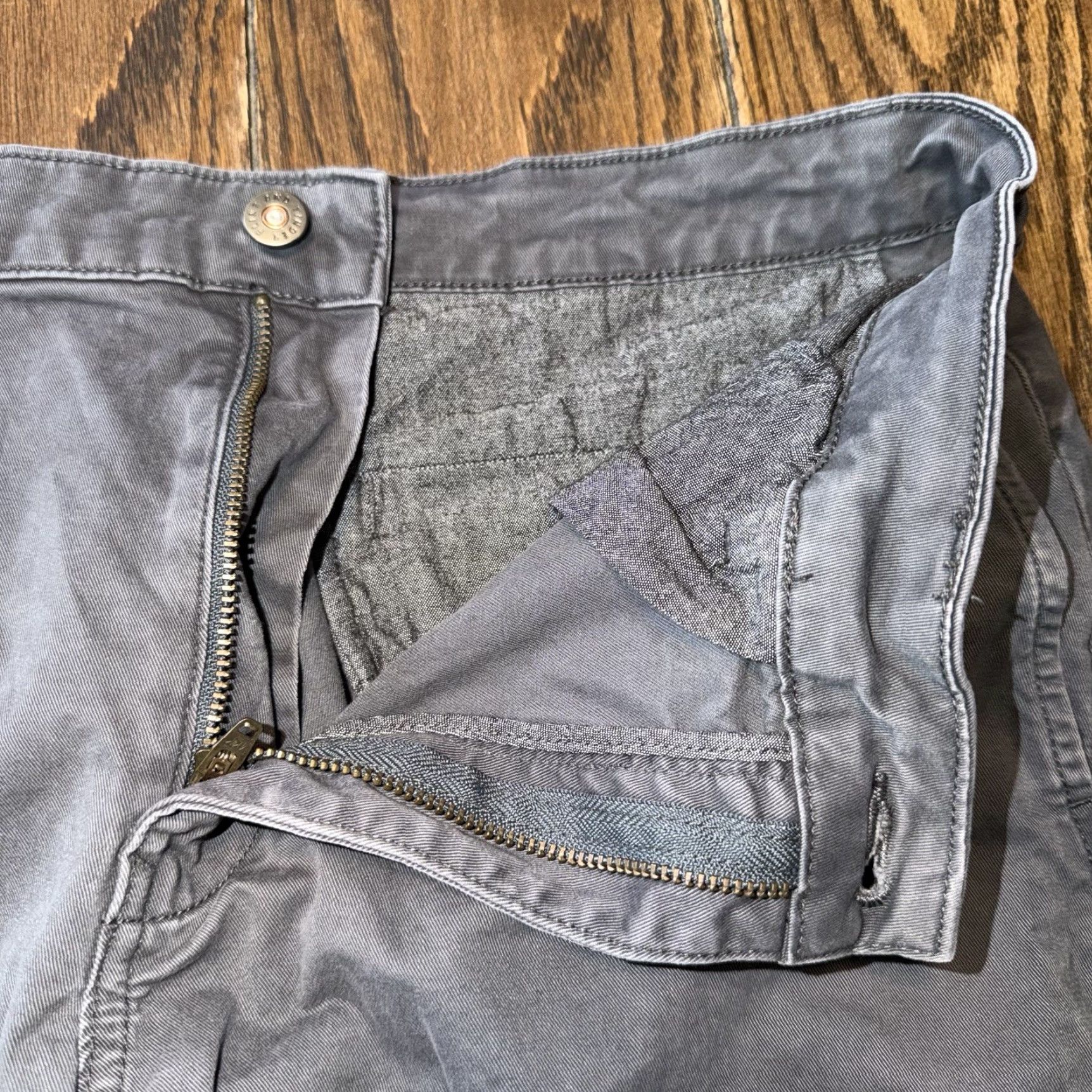 Flint And Tinder Flint and Tinder Shorts 32 Gray 365 Chino Flex Stretch Twill Outdoor Hike Casual Shirt Size US 32 / EU 48 - 2 Thumbnail