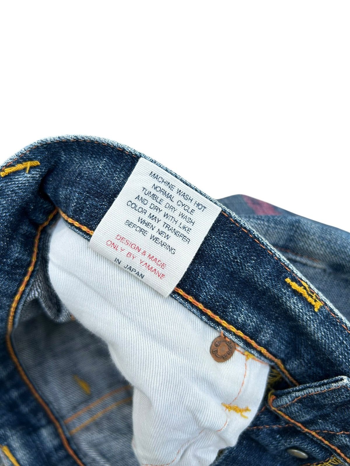 Kapital Thrashed Vintage Evisu Selvedge Denim Jeans Size US 32 / EU 48 - 6 Thumbnail