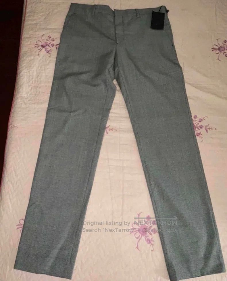 Prada Prada Houndstooth Check Mohair and Wool Blend Casual Trous Size US 34 / EU 50 - 2 Thumbnail