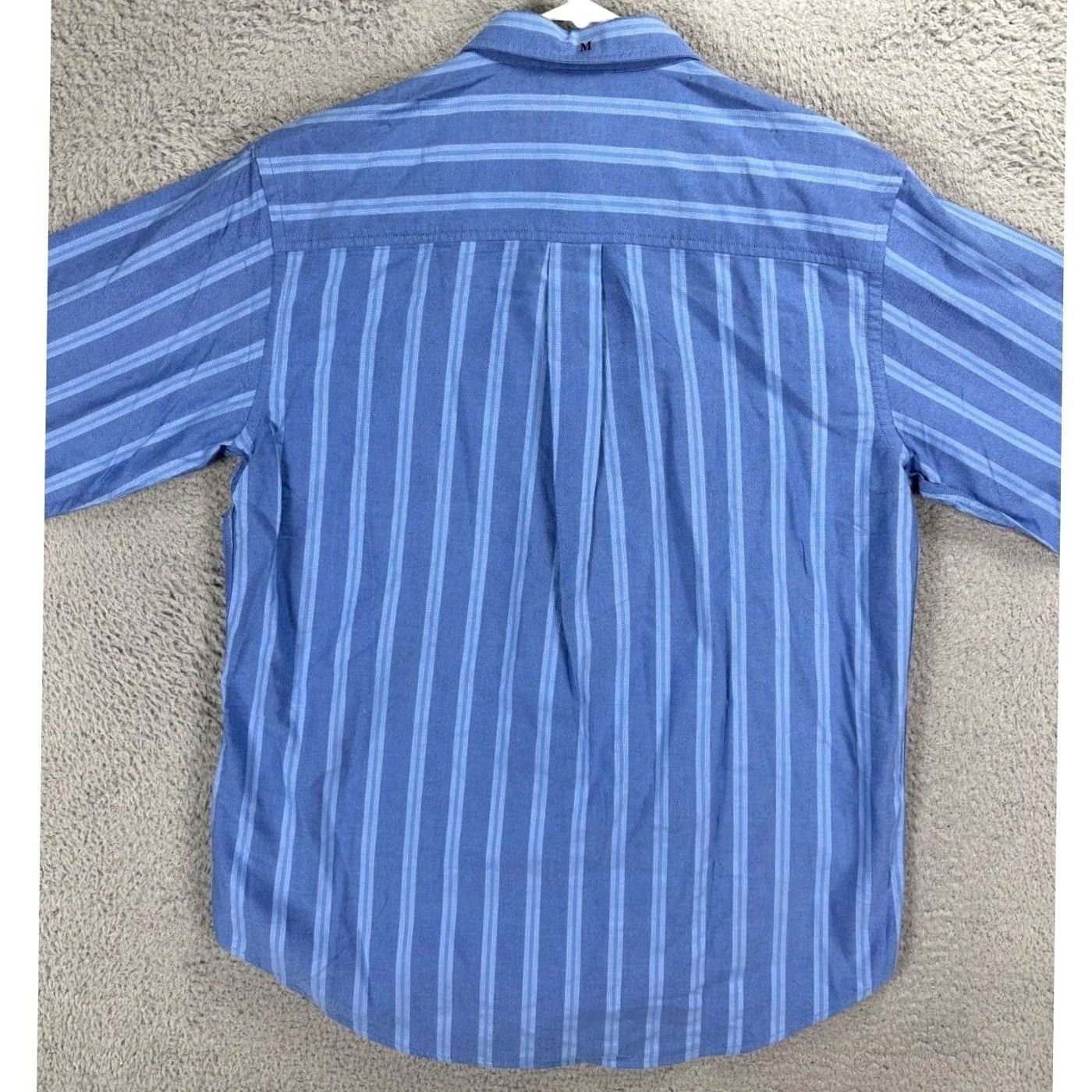 Club Room Club Room Charter Club Shirt Mens Medium Blue Regimental Stripe Button-Down NEW Size US M / EU 48-50 / 2 - 3 Thumbnail