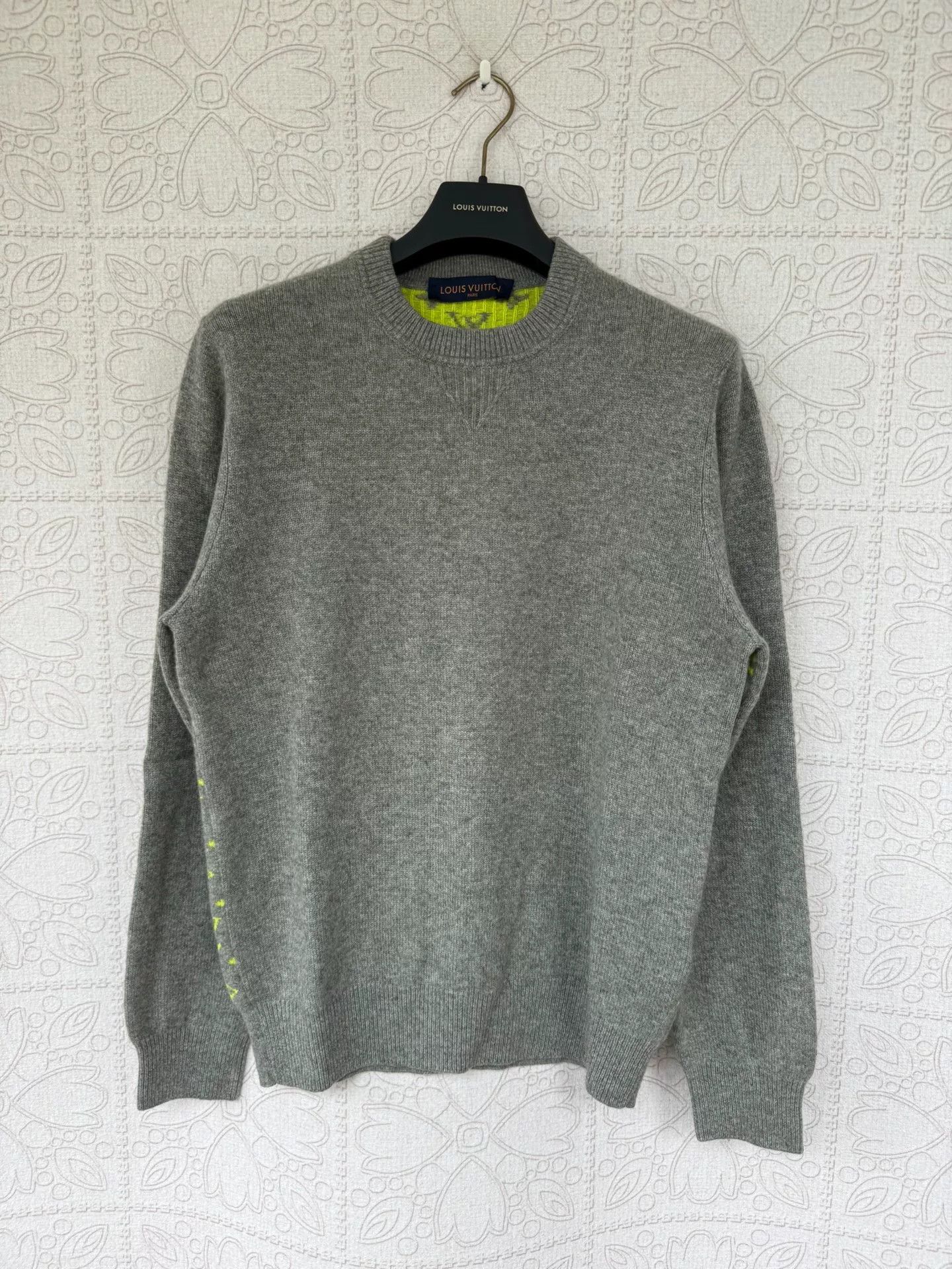 Louis Vuitton louis vuitton green patterned cashmere sweater Size US L / EU 52-54 / 3 - 1 Thumbnail
