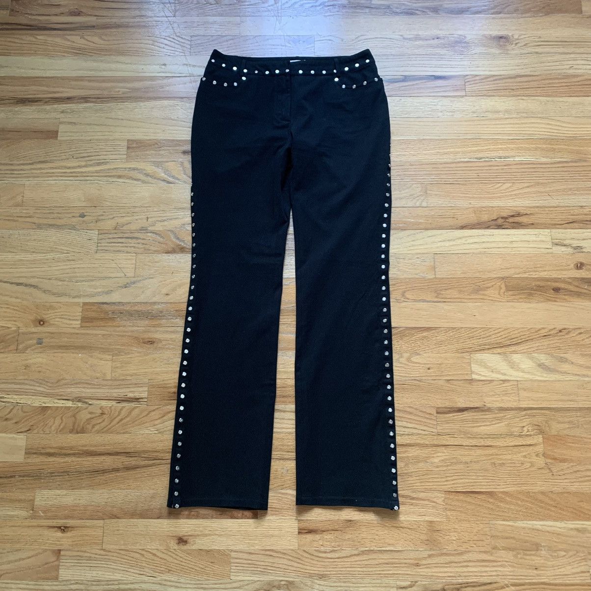 Celine × Michael Kors Early 2000s Studded Snap Jeans Size 30" / US 8 / IT 44 - 1 Thumbnail