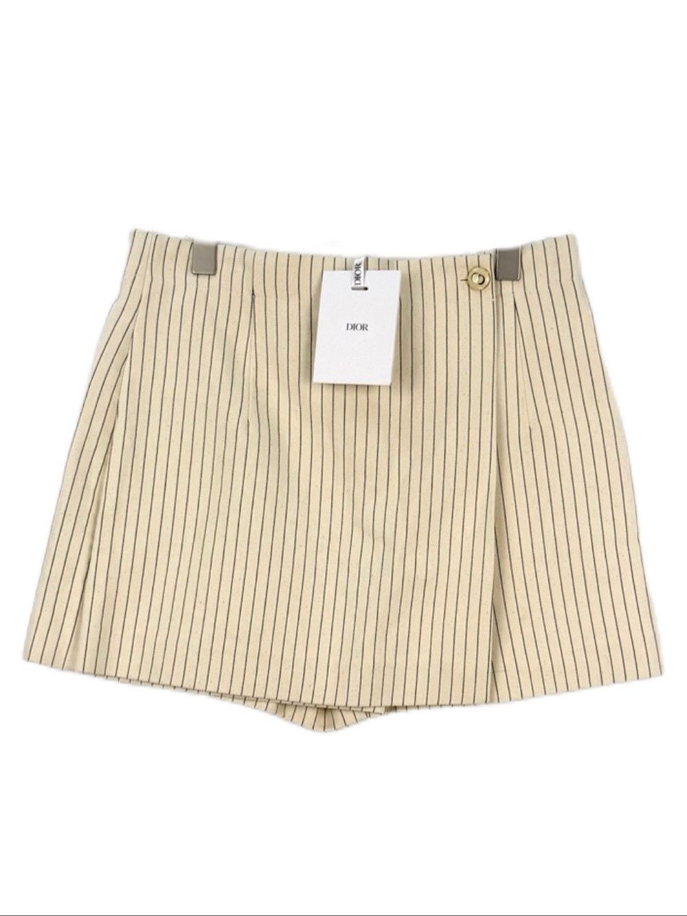 Dior Dior Striped Cotton Blend Shorts Size 40 Size 28" / US 6 / IT 42 - 1 Thumbnail