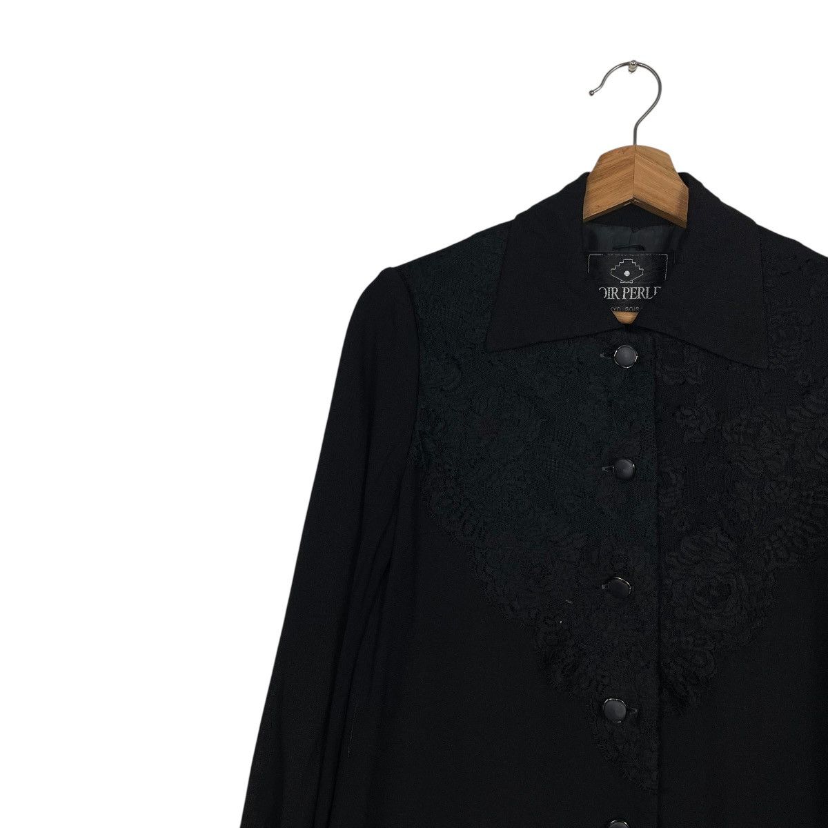 Japanese Brand Japanese Brand Soir Perle Black Coat Size S / US 4 / IT 40 - 7 Thumbnail