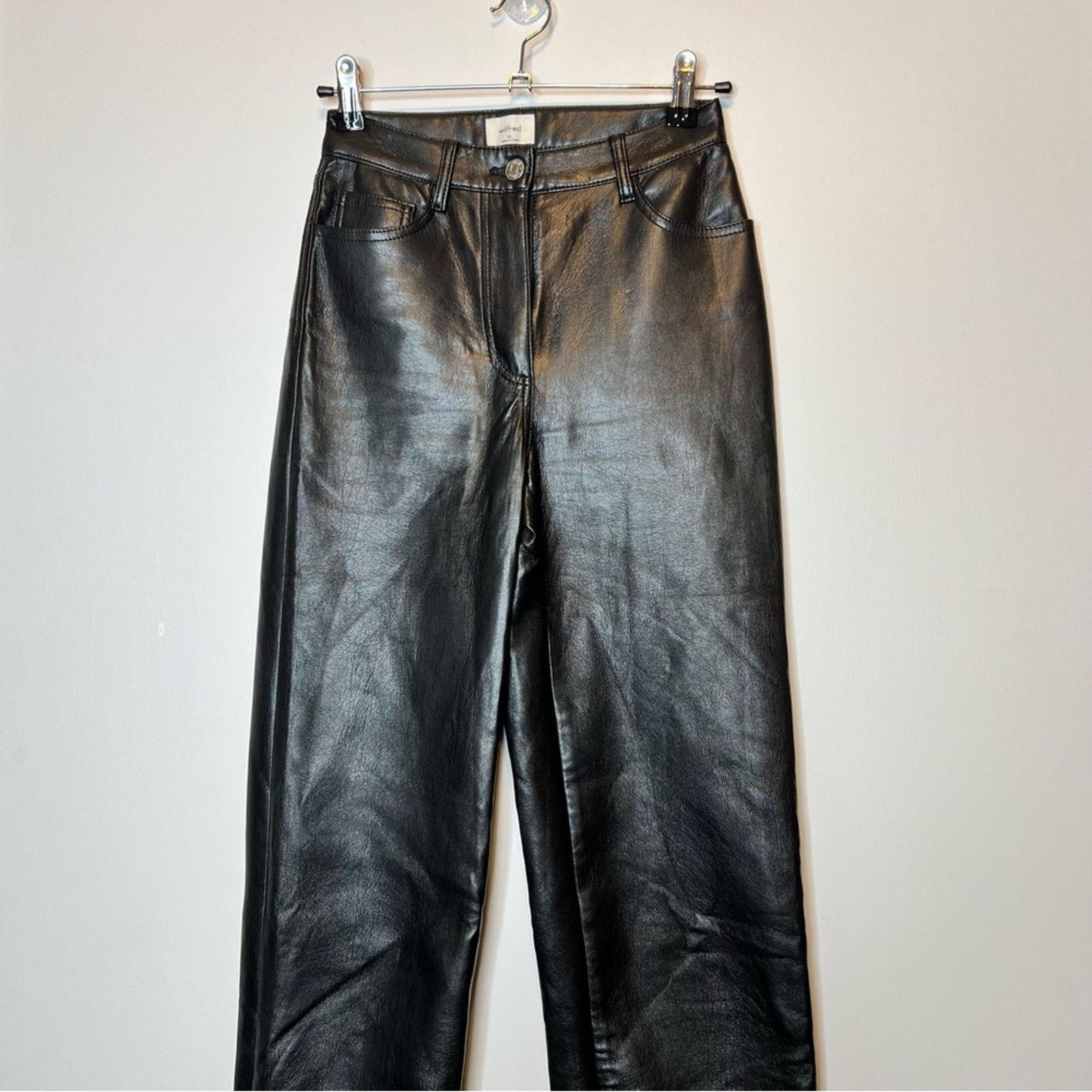 Aritzia Aritzia Wilfred The Melina™ Pant Faux Leather Size 24" / US 00 / IT 34 - 5 Thumbnail