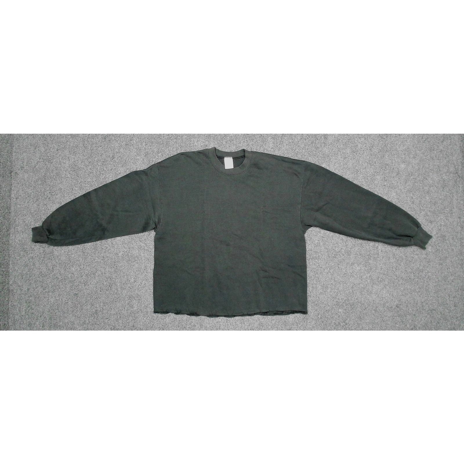 Jerzees Jerzees VTG 90s Sun-Faded Black Boxy Cut Blank Sweatshirt Size XL / US 12-14 / IT 48-50 - 5 Thumbnail