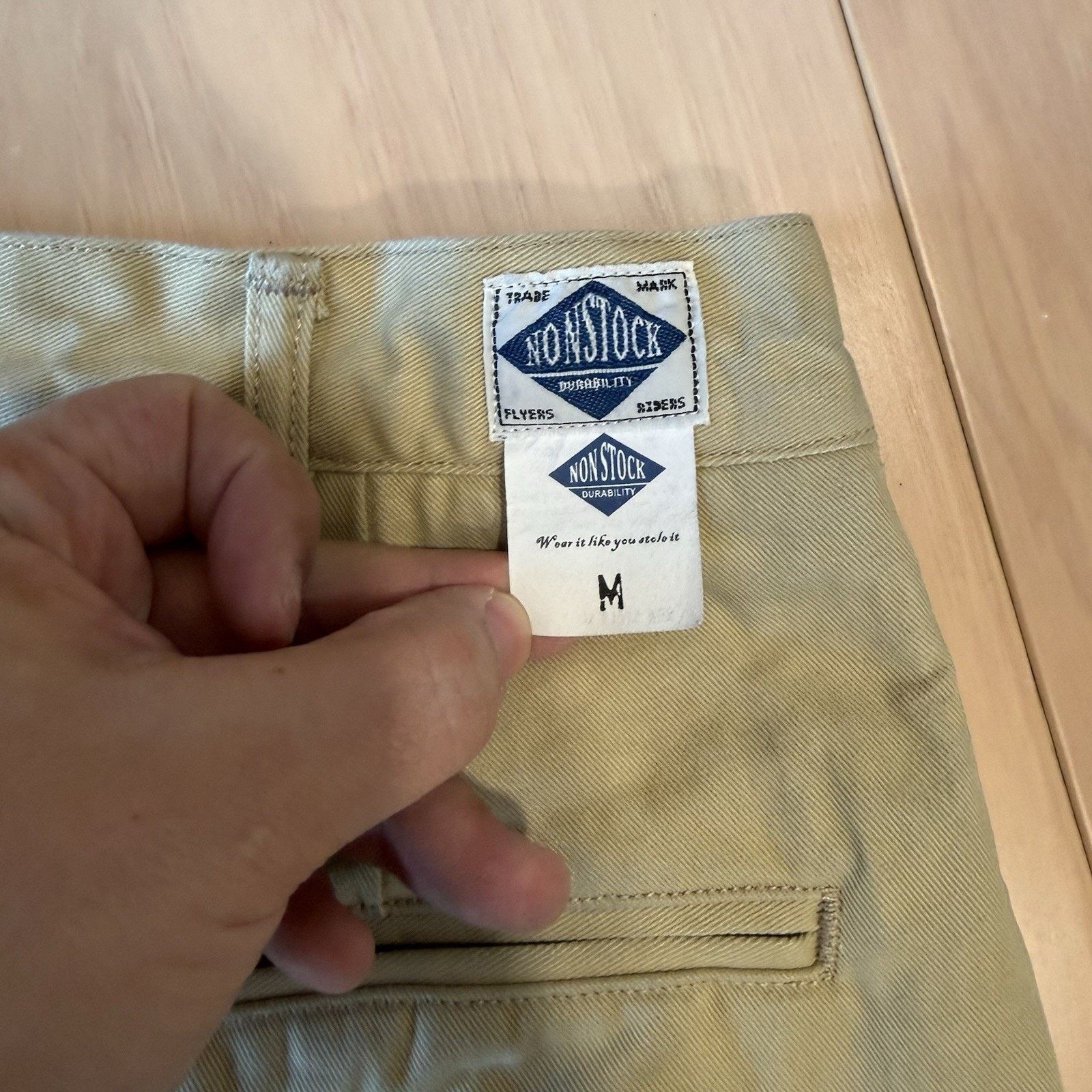 Other Non Stock Pleated Pants Khaki Military Minimalist New York Size US 29 - 10 Thumbnail