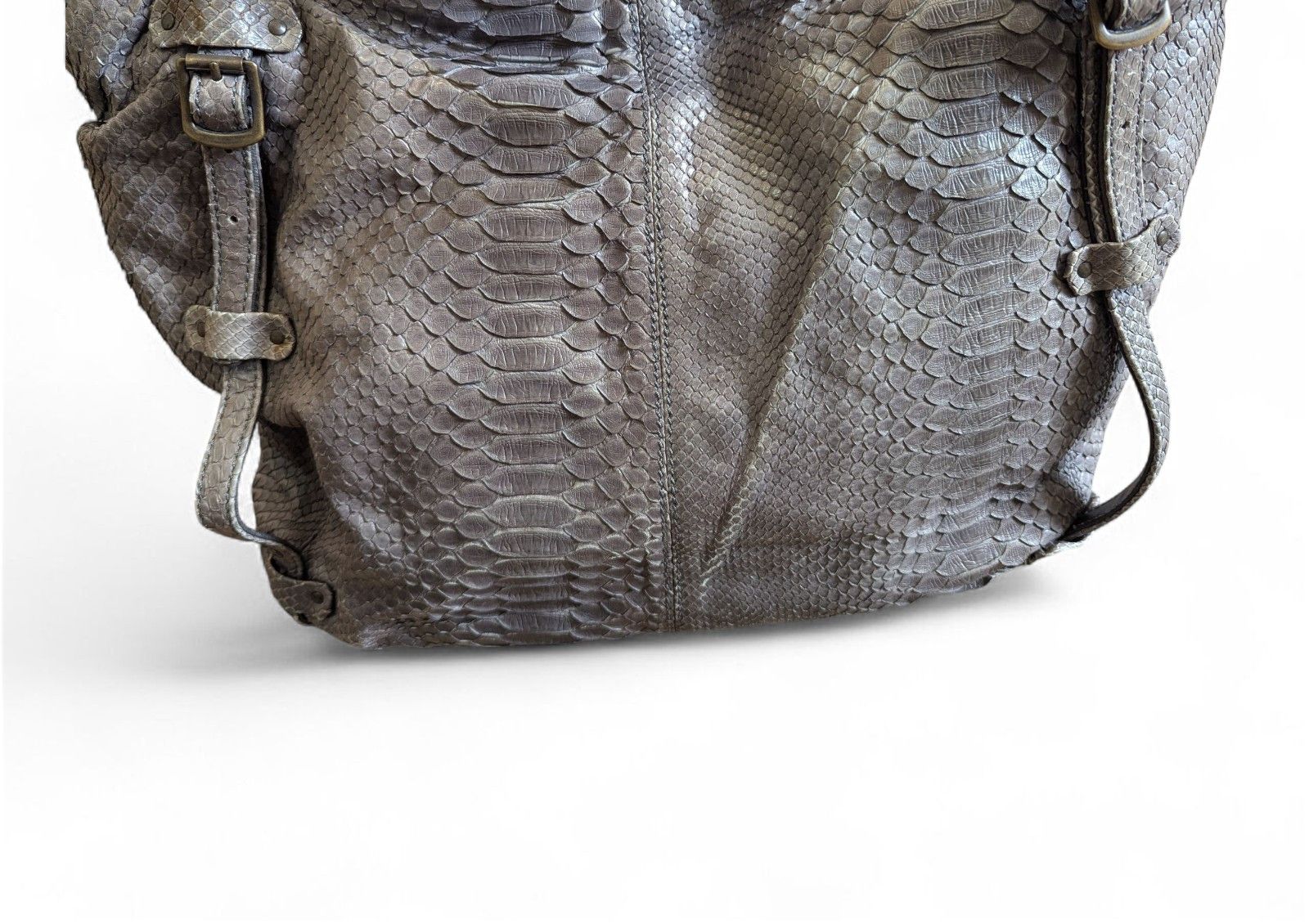 Other REPTILE'S HOUSE Python Leather Handbag Snakeskin Leather Bag Size ONE SIZE - 14 Thumbnail