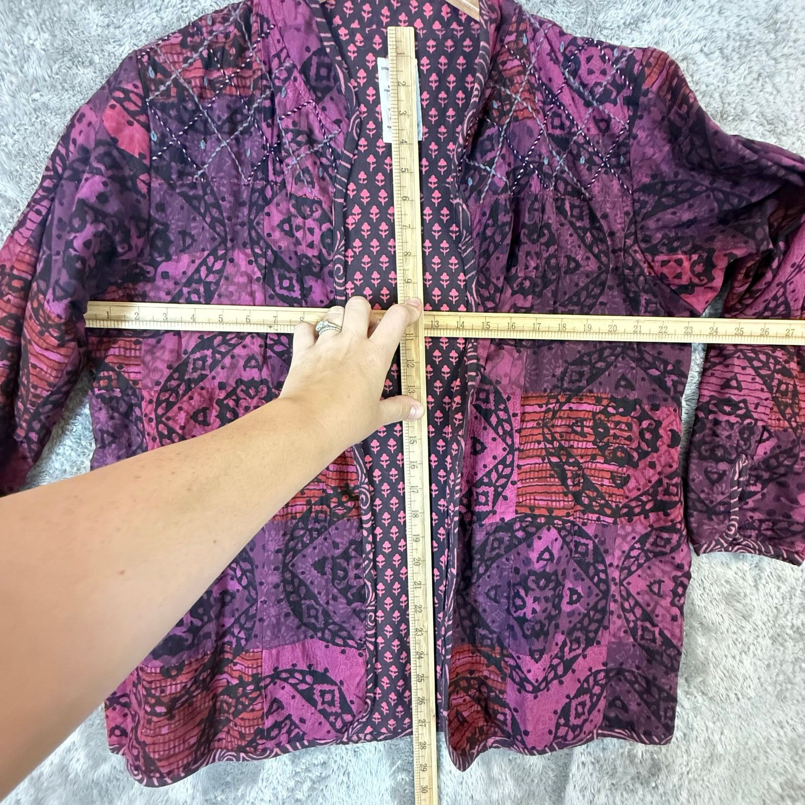 Other Dignity Not Charity Cotton Quilted Reversible Jacket L India Size L / US 10 / IT 46 - 11 Thumbnail