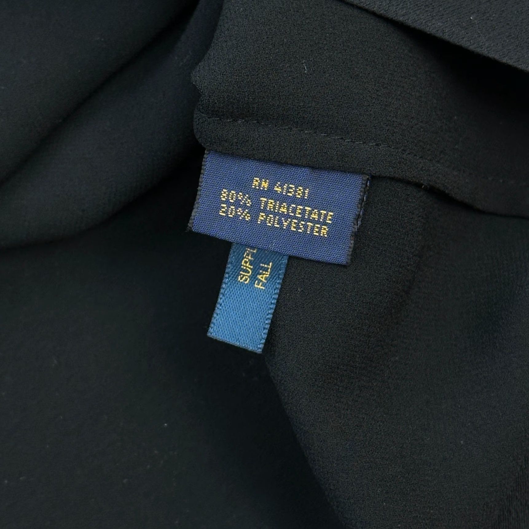 Polo Ralph Lauren Polo Ralph Lauren Dress Women’s 12 Black Tie Neck Long Sleeve Shift Classic Size XL / US 12-14 / IT 48-50 - 7 Thumbnail