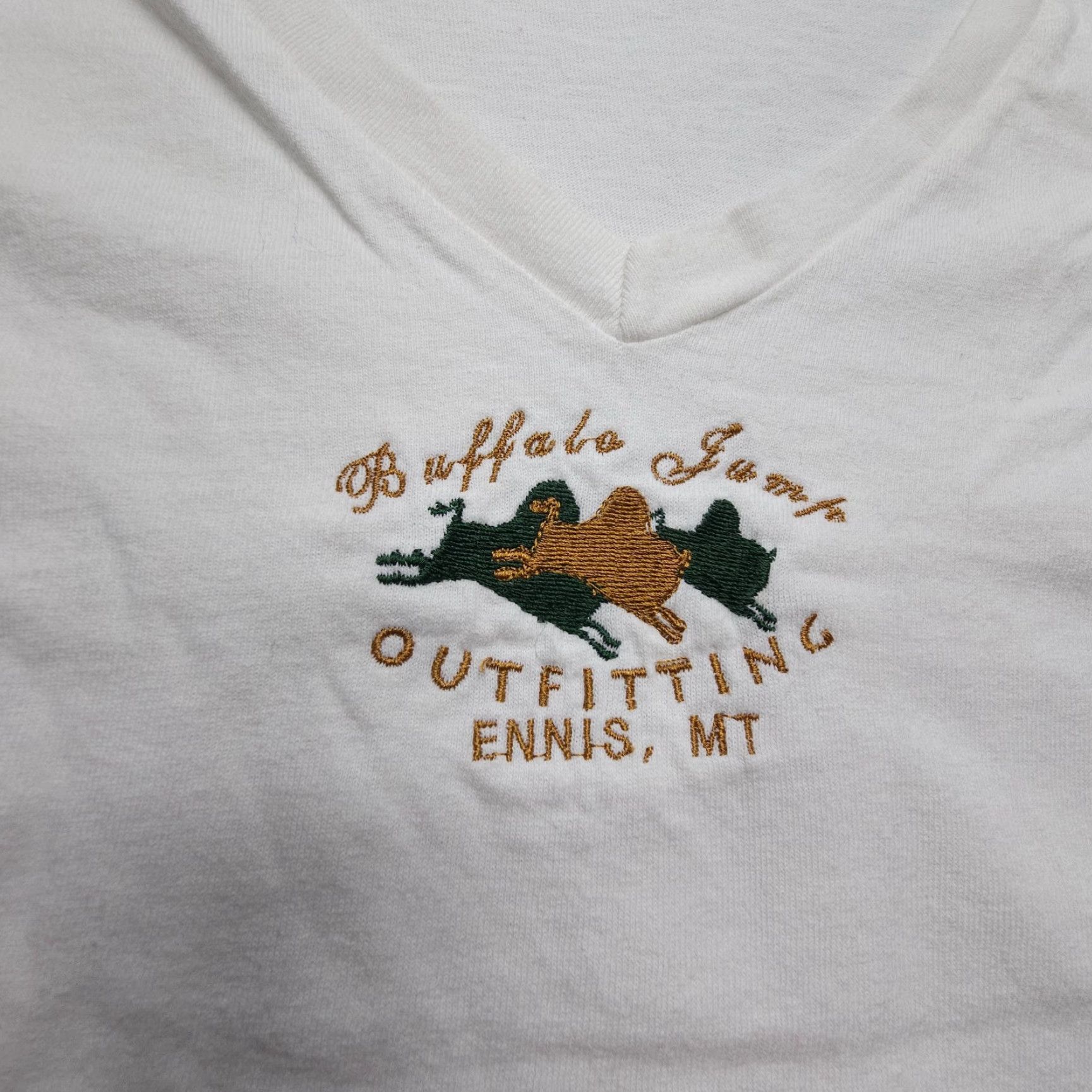 Sunray Sportswear VINTAGE Ouray Sportswear Buffalo Jump T Shirt Adult Medium White Cotton Logo 1990s Mens Tee Size US M / EU 48-50 / 2 - 3 Thumbnail