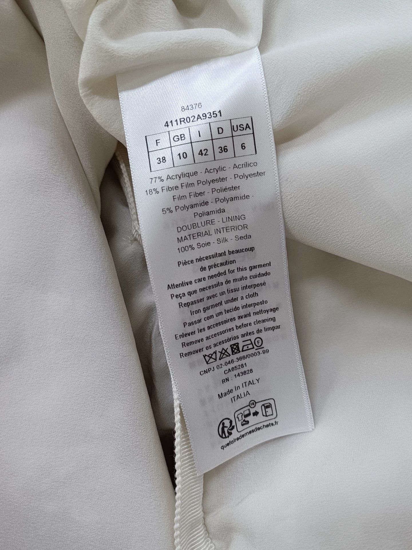Dior Dior White Platinum Bow Embroidered Long Gown FR38 No Belt Size S / US 4 / IT 40 - 5 Thumbnail