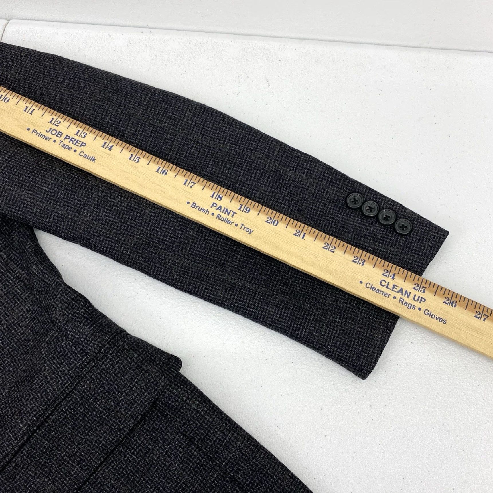 Vintage Hickey Freeman Blazer Men's Size 40R Wool Plaid Wool Notch Lapel 2-Button Single-Breasted Casual Jacket Coat Shirt Style Mens Size 40R - 7 Thumbnail