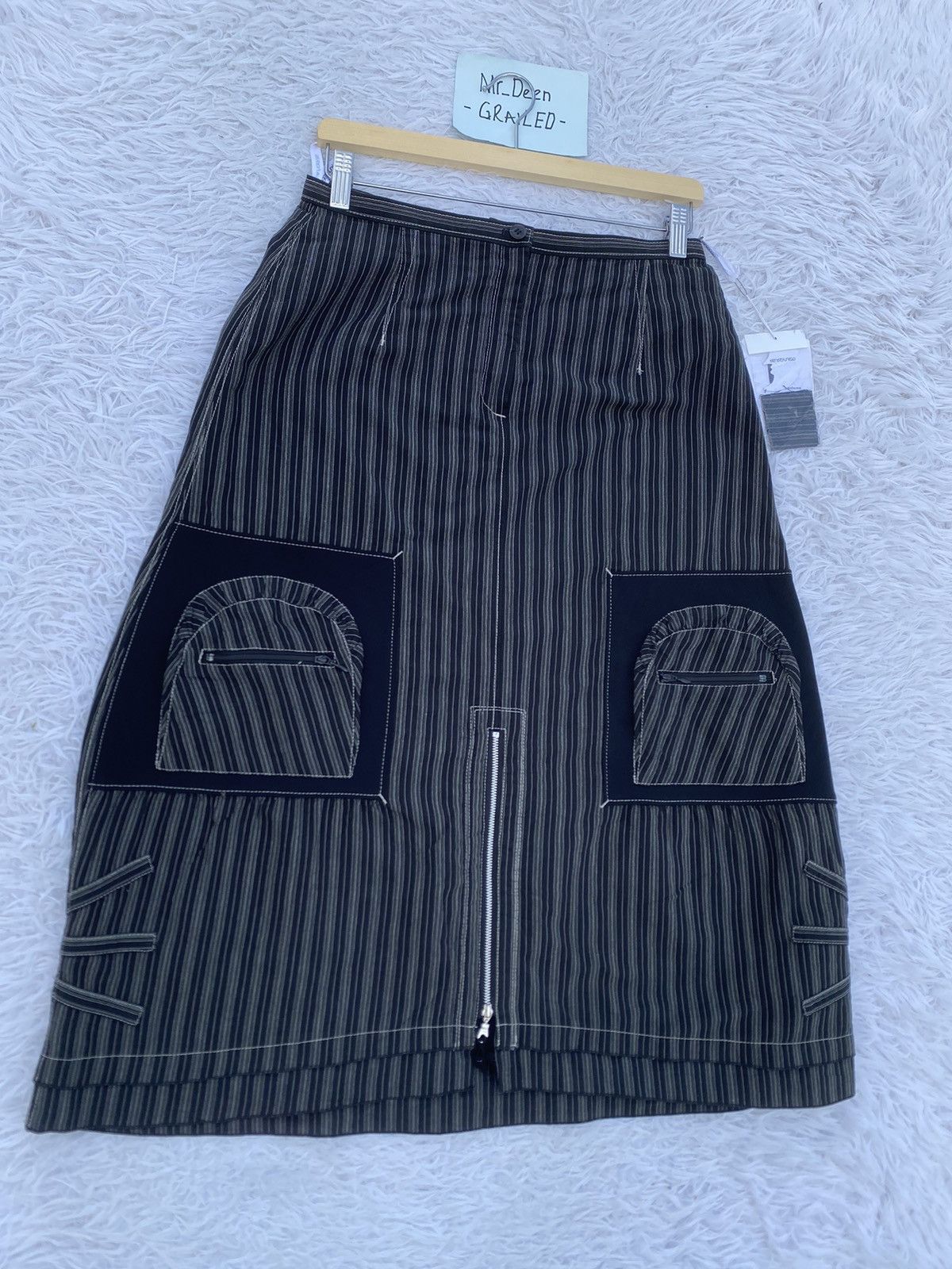 Japanese Brand Rare Japanese Brand Senso Unico Nice Design Midi Skirt Size 29" - 2 Thumbnail