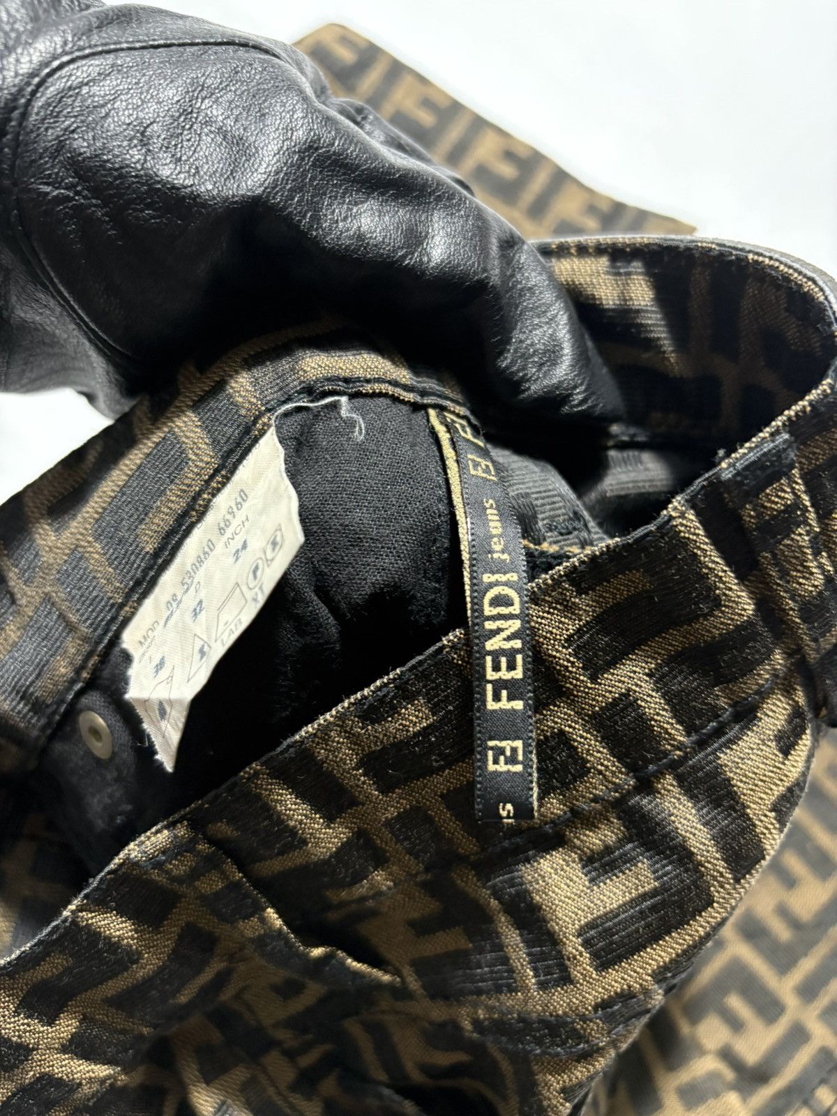 Fendi FENDI 1990-2000s ZUCCA MONOGRAM SKIRT Size 22" - 7 Thumbnail