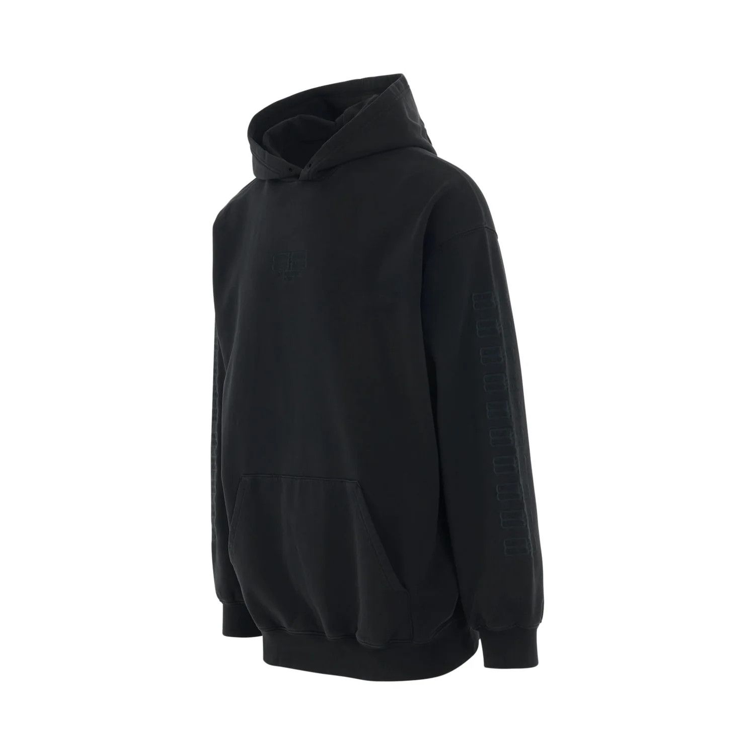 Balenciaga o1la1rc1a0425 BB Paris Icon Medium Fit Hoodie Washed Black Size US L / EU 52-54 / 3 - 2 Thumbnail