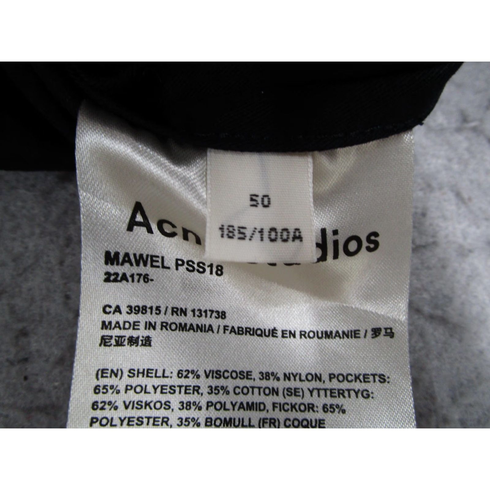 Acne Studios Acne Studios Jacket Mens 50 Navy Chore Coat Hidden Button Pockets MAWEL PSS18 Size US M / EU 48-50 / 2 - 3 Thumbnail