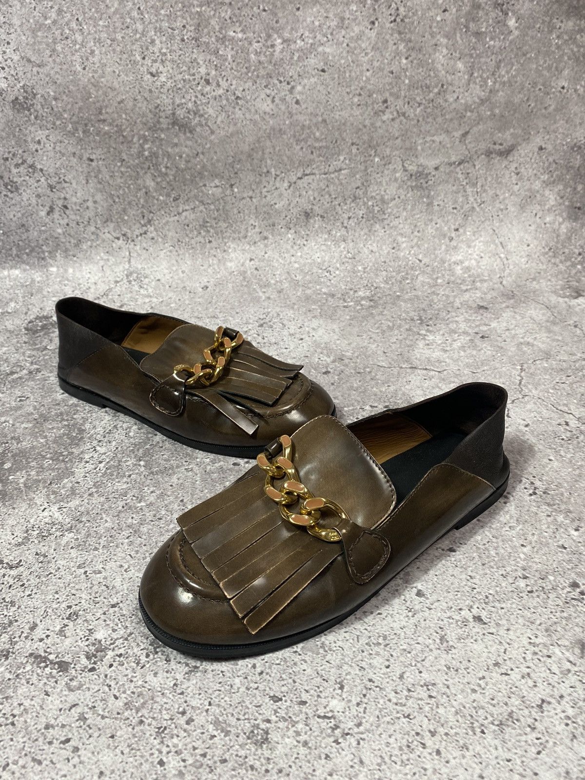 See by Chloe See by Chloe women’s loafers metallic luxury leather Size US 6 / IT 36 - 2 Thumbnail