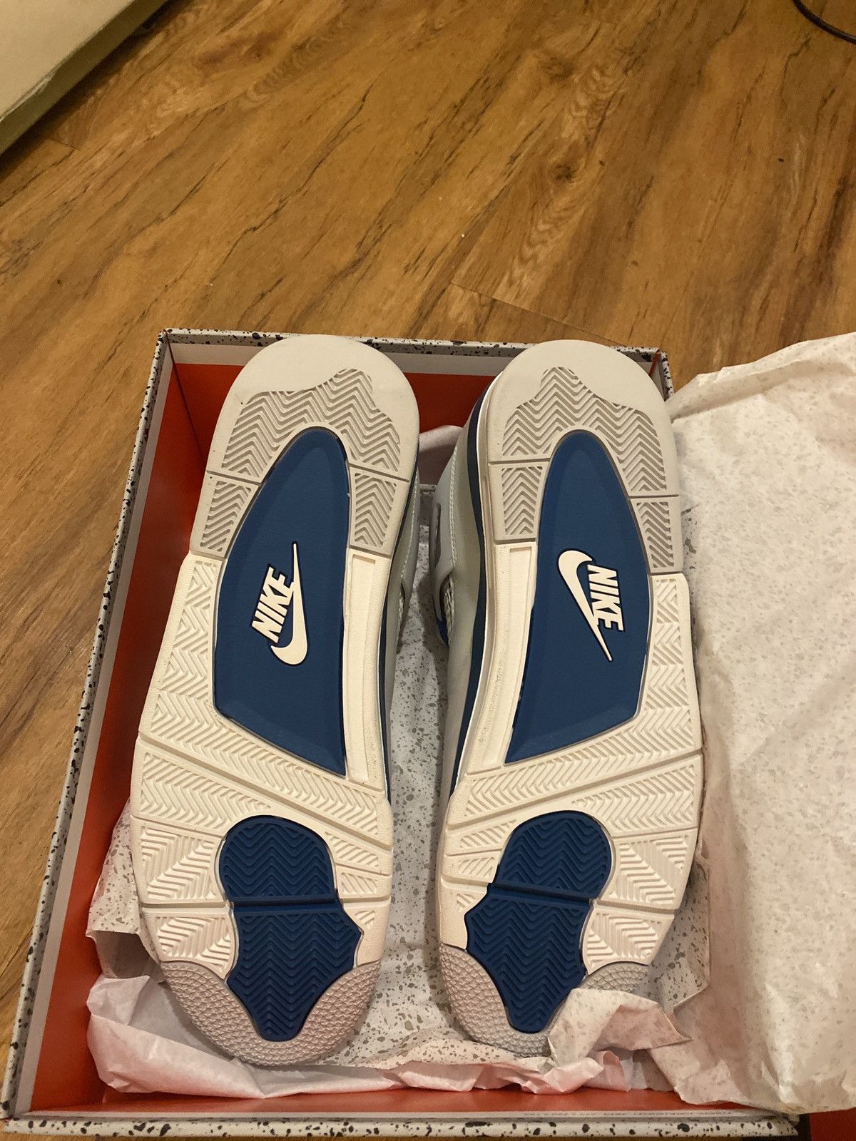 Jordan Brand × Nike Jordan 4 Military Blue Sz. 16US Brand New w/Box Size US 15 / EU 48 - 3 Thumbnail