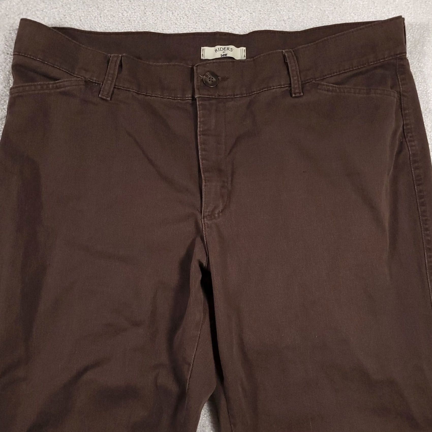 Vintage VINTAGE Riders Casuals Pants Women's 18 Brown High Rise Relaxed Straight Leg Pants Size 40" / US 18 - 3 Thumbnail