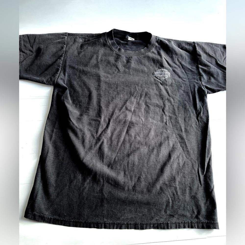 Harley Davidson Vintage Black Harley Davidson Embroidered T-Shirt Size US XL / EU 56 / 4 - 1 Thumbnail