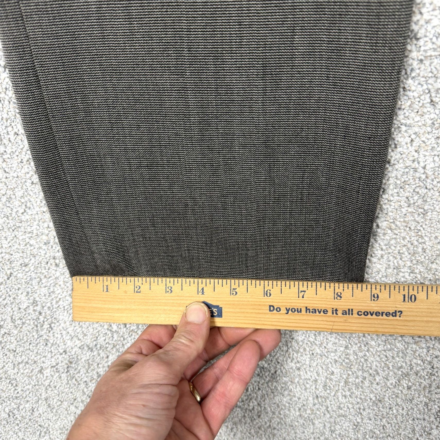Vintage Rafaella Dress Pants Womens 12P Petite Gray Straight Leg Stretch Office Career Pants Size 34" / US 12 / IT 48 - 3 Thumbnail