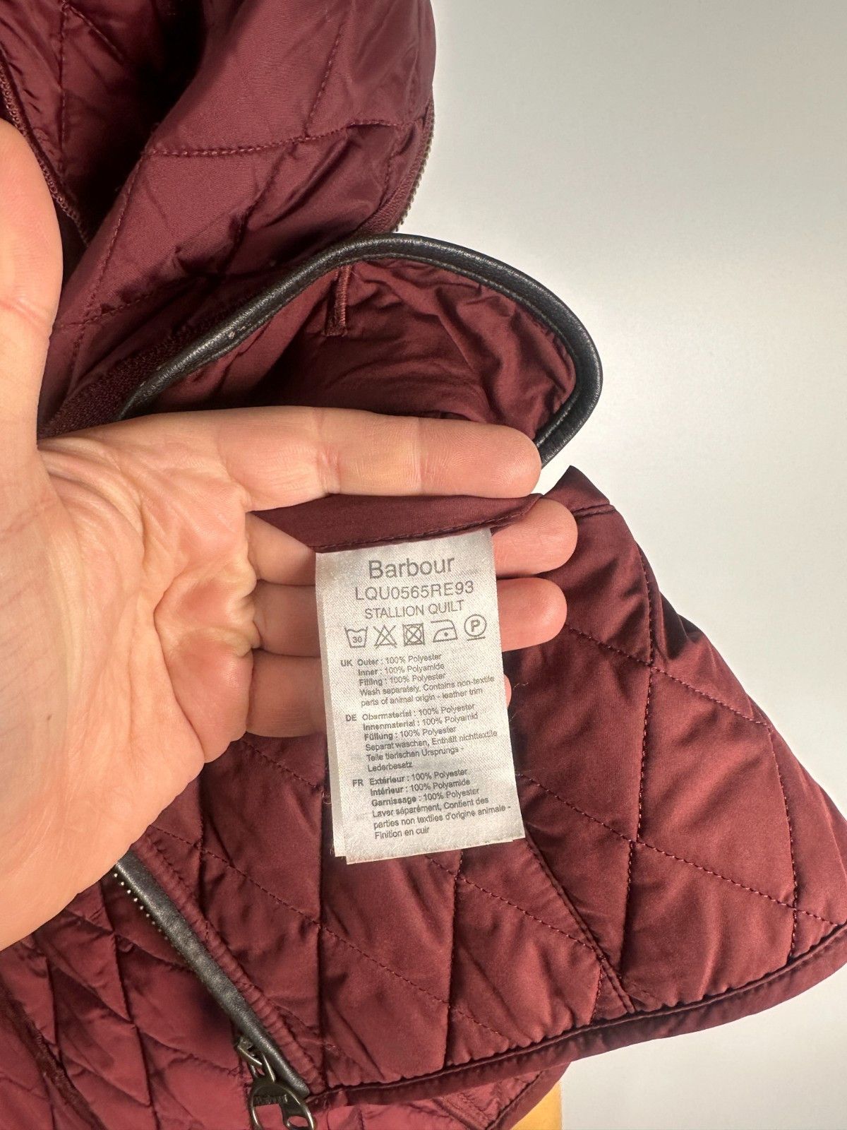 Barbour Barbour Stallion Quilted Jacket Leather Trim Red Womens US10 Size L / US 10 / IT 46 - 9 Thumbnail