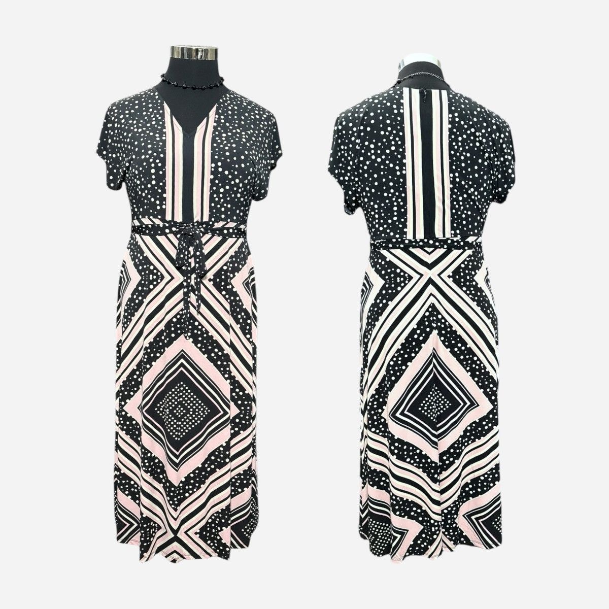 Other London Times Women’s V-neck Short Slvs Maxi Dress Sz Medium Size M / US 6-8 / IT 42-44 - 4 Thumbnail