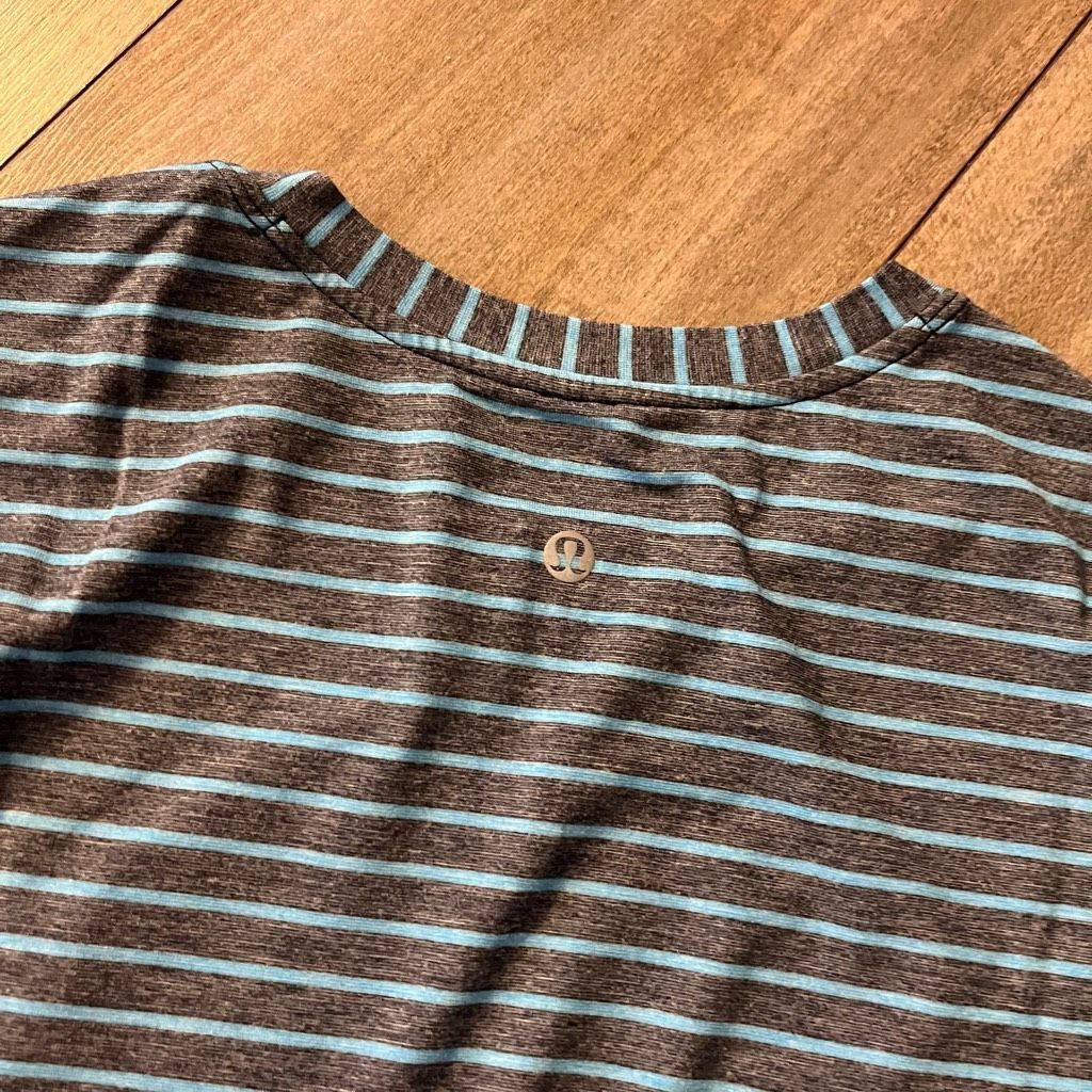 Lululemon Lululemon Blue Stripe Athletic Longsleeve Shirt Men Small Bi Size US S / EU 44-46 / 1 - 4 Thumbnail