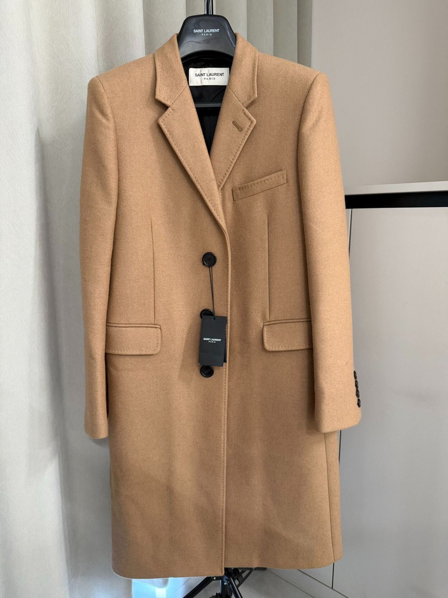 Saint Laurent Paris Saint Laurent Camel Hair Chesterfield Coat Size US M / EU 48-50 / 2 - 1 Thumbnail