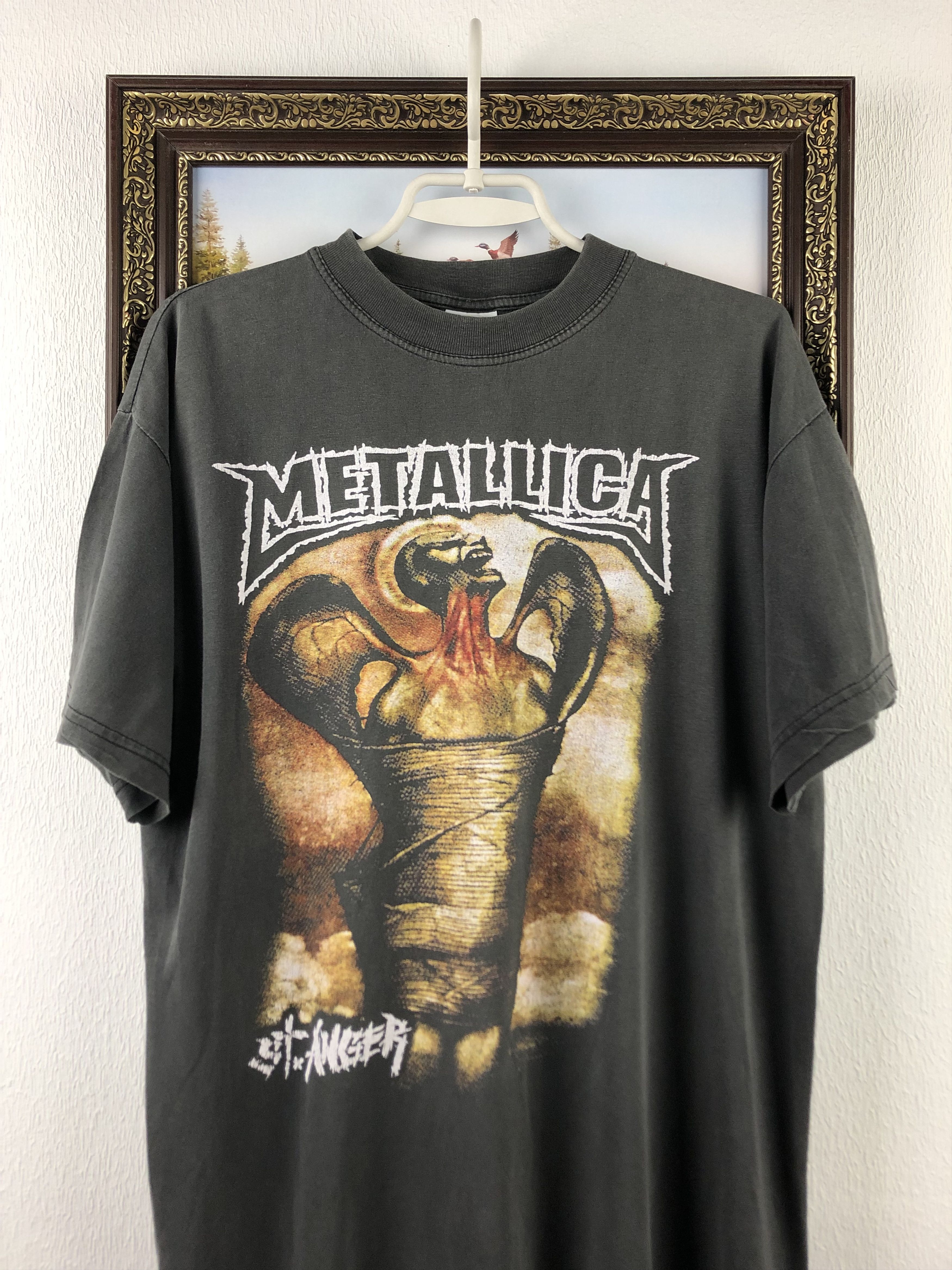 Band Tees Vintage 90's Metallica St. Anger Band Tee Shirt Over Print Size US L / EU 52-54 / 3 - 2 Thumbnail