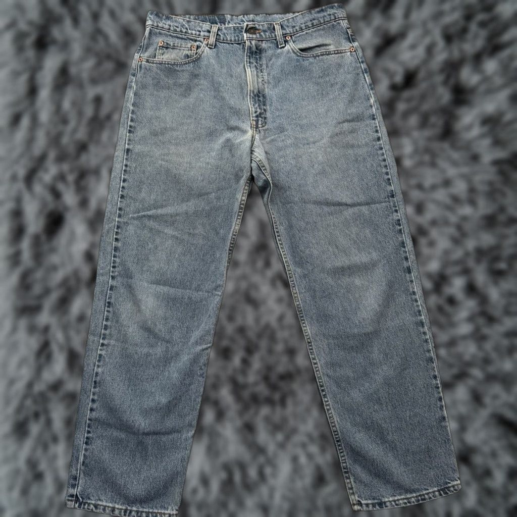Levi's VINTAGE Levi's 550 Jeans Mens 38X30 Baggy Straight Skater Streetwear 90s Grunge Relaxed Fit Denim Blue Mens Size US 38 / EU 54 - 1 Thumbnail